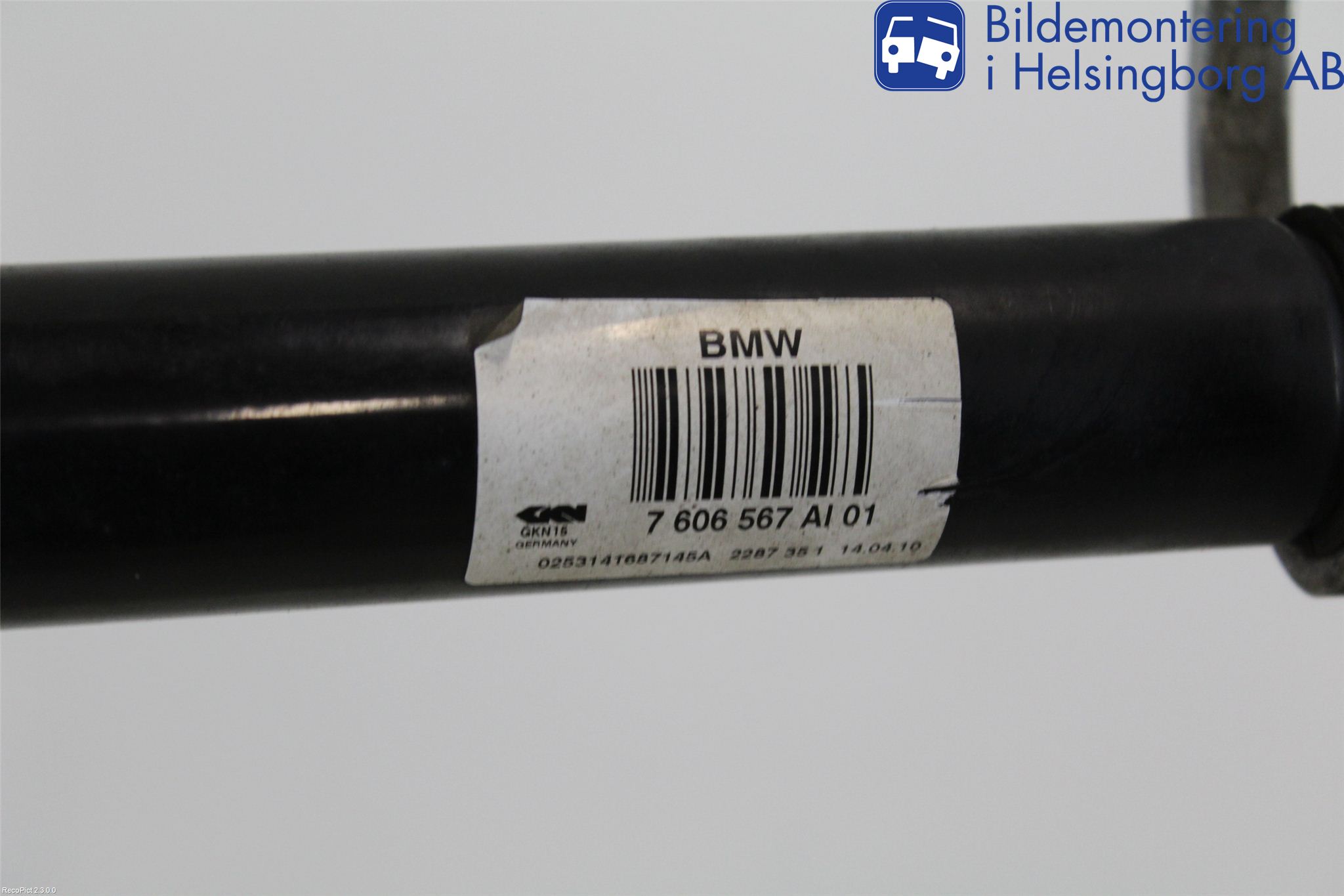 BMW 5 F10/F11/F18 09-17 Drivaksel Bak Kompl Venstre