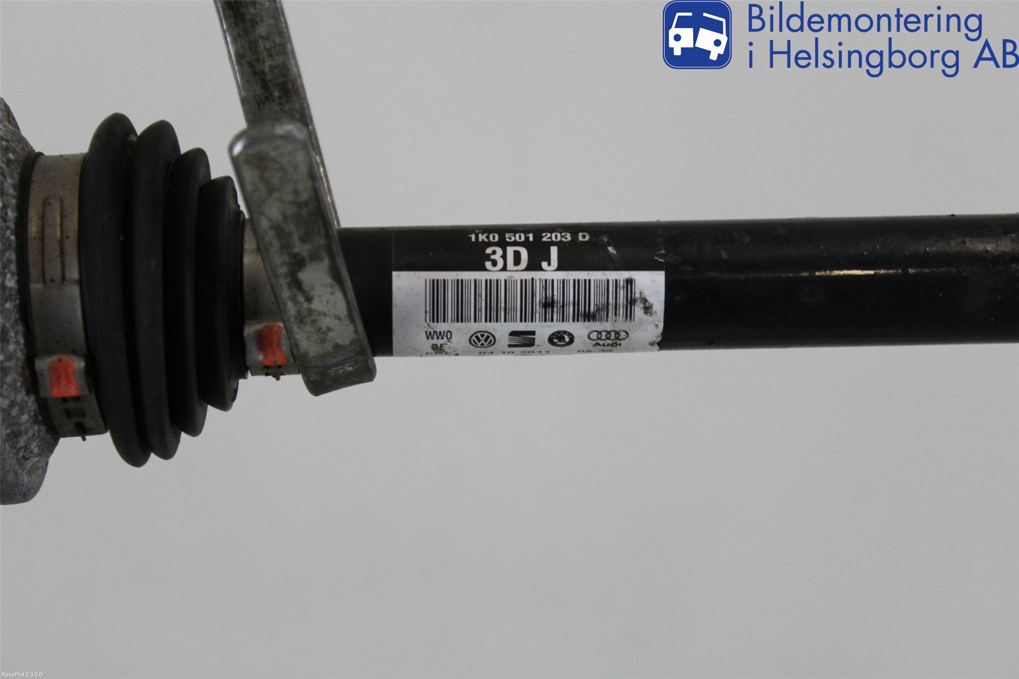 Volkswagen VW TIGUAN 07-16 Drivaksel Bak Kompl Venstre