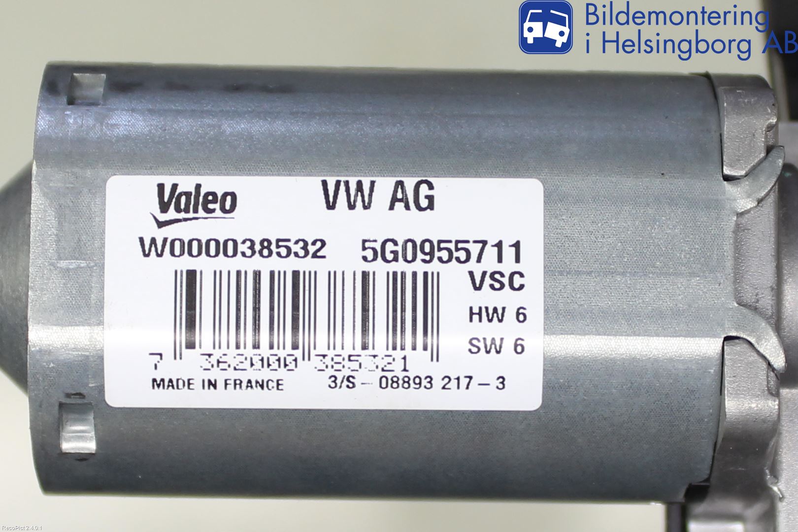 Volkswagen VW GOLF / E-GOLF VII 13-20 Viskermotor Bakluke