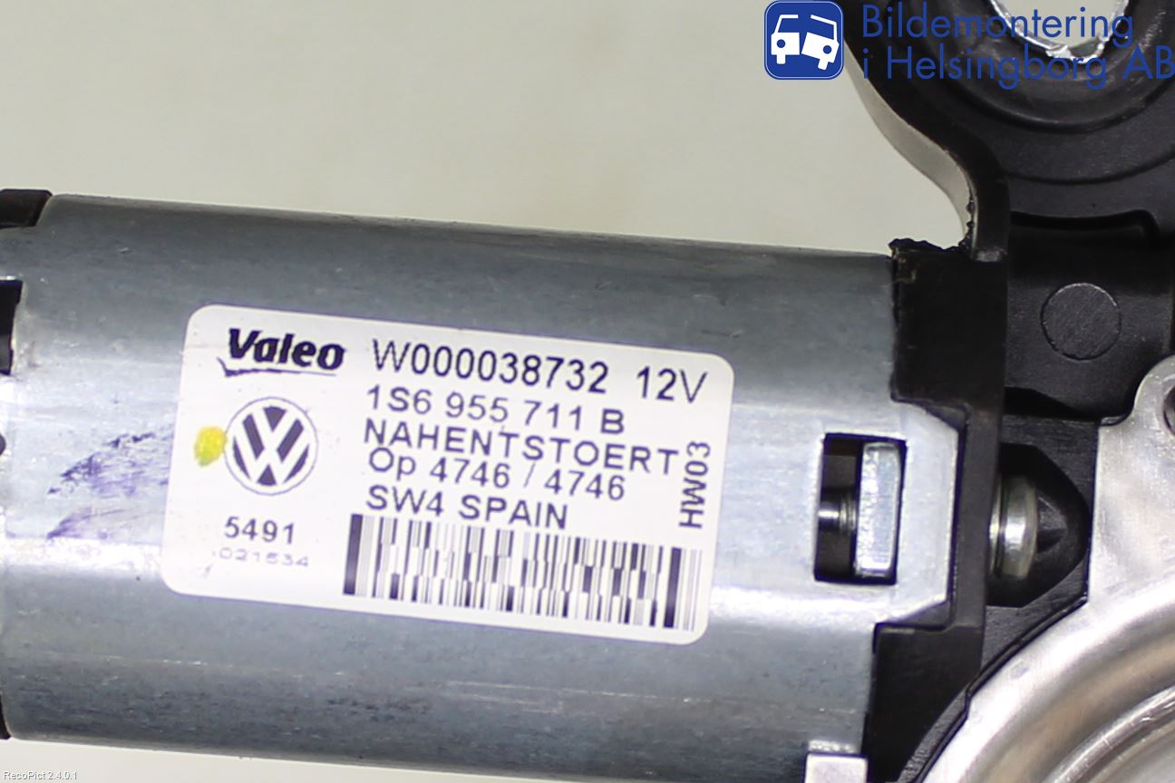 Volkswagen VW UP! / E-UP! Viskermotor Bakluke