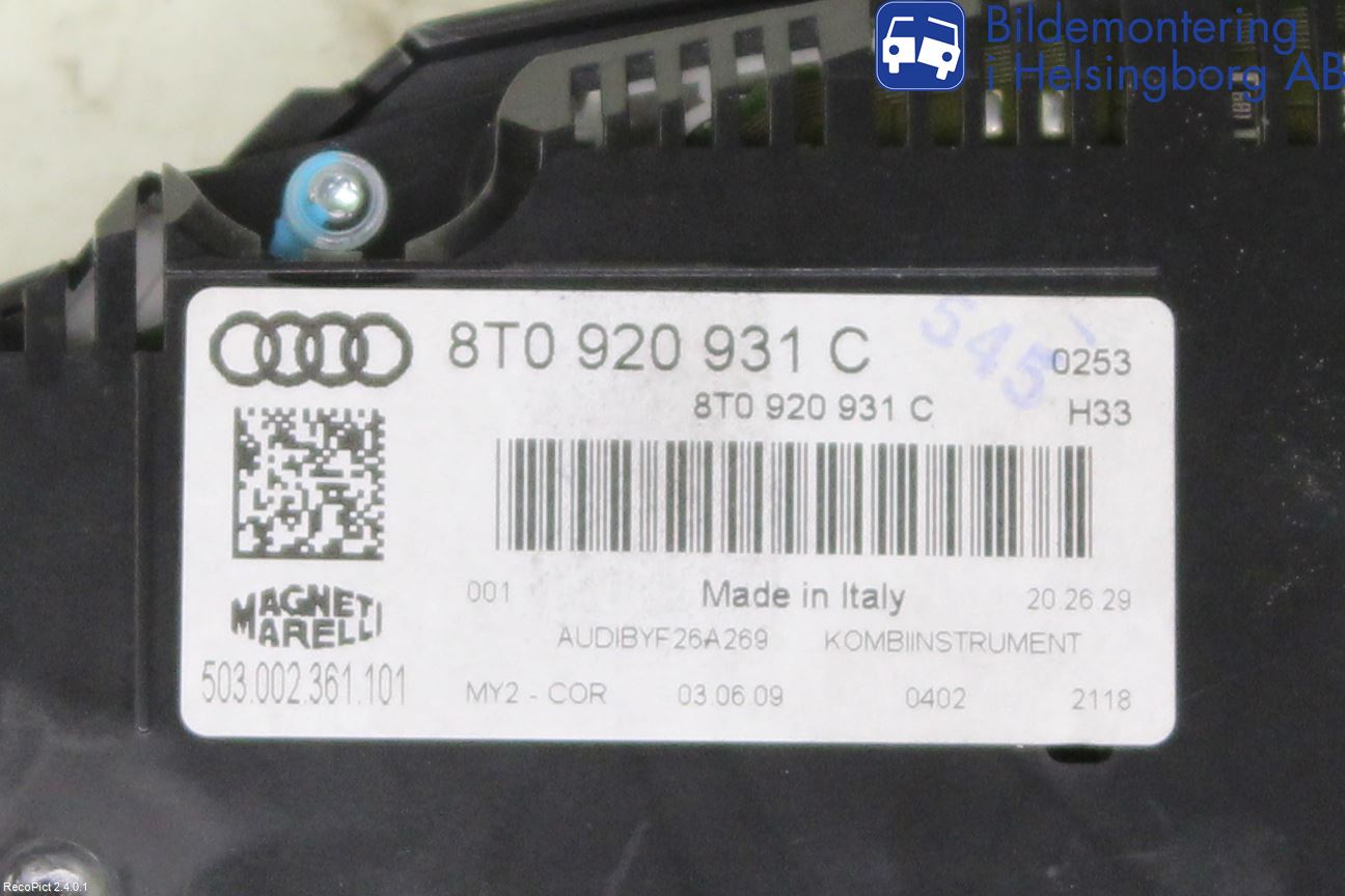 Audi A5 07-16 Instr Kombinert