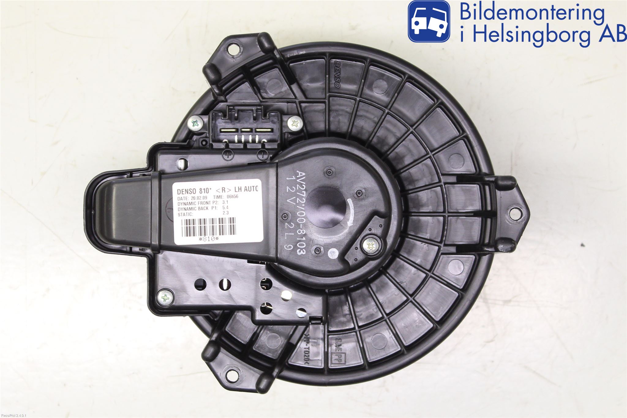 Toyota AVENSIS 09-15 Varmeapparat Viftemotor