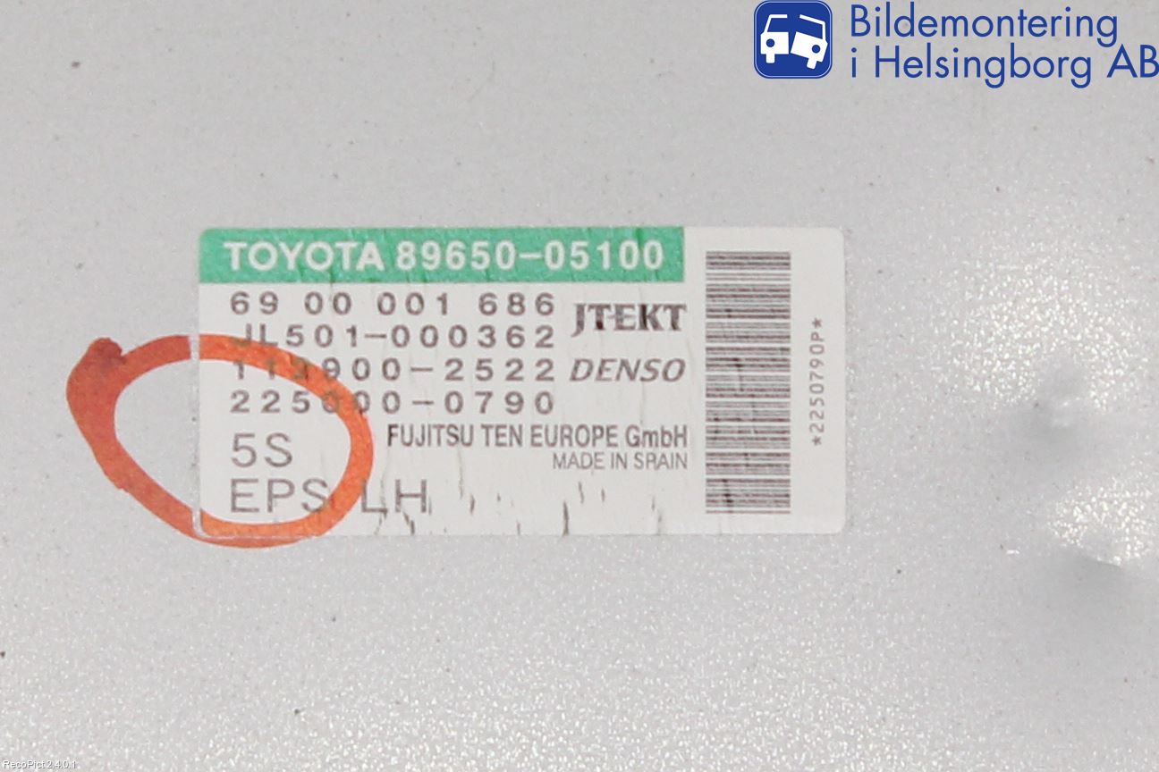 Toyota AVENSIS 09-15 Styreenhet Styreservo