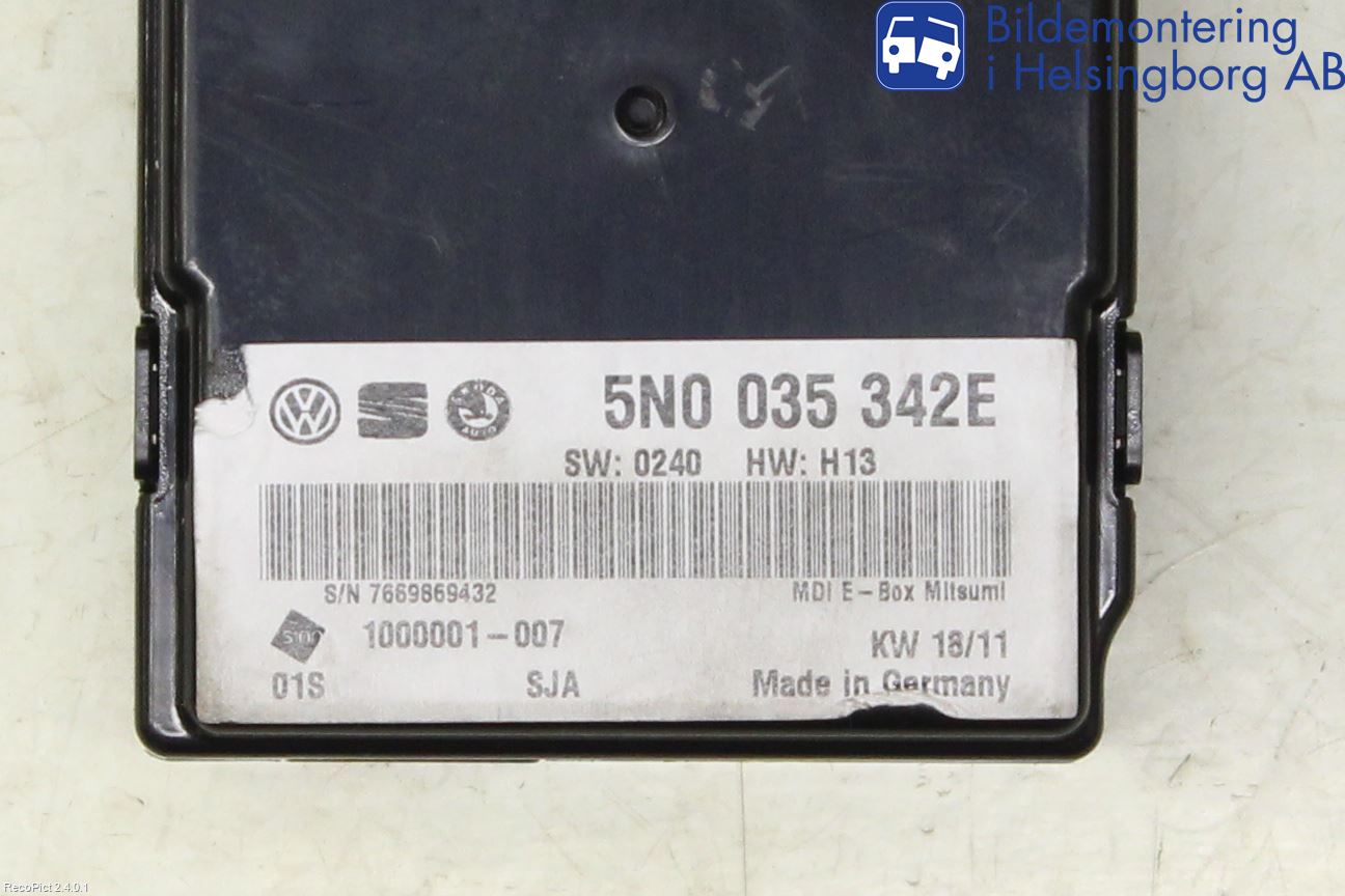 Volkswagen VW GOLF VI 09-13 Stereo Radio Øvrig