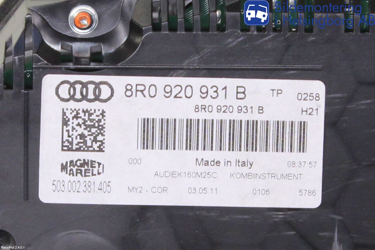 Audi Q5 09-16 Instr Kombinert