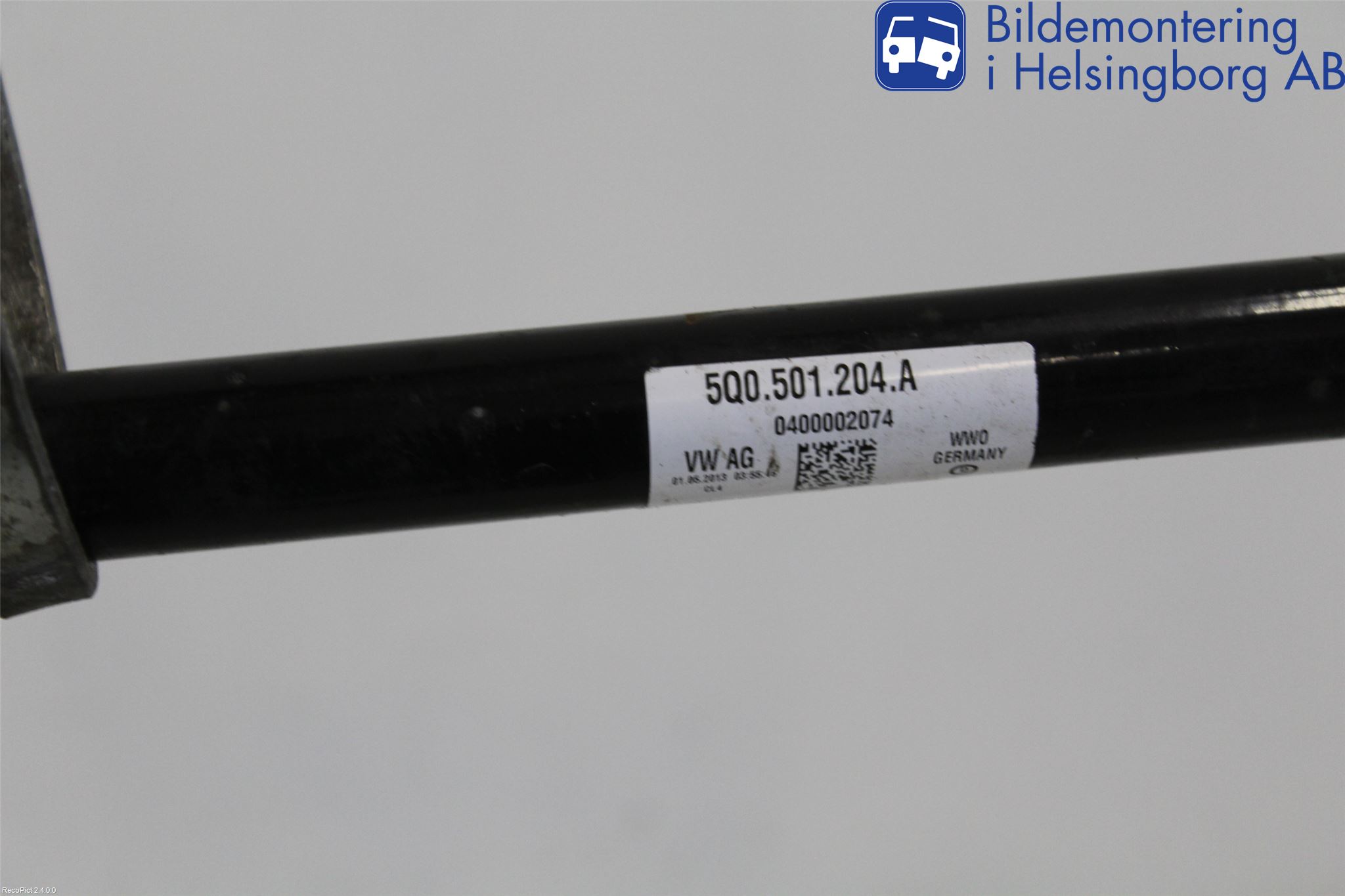 Volkswagen VW GOLF / E-GOLF VII 13-20 Drivaksel Bak Kompl Høyre