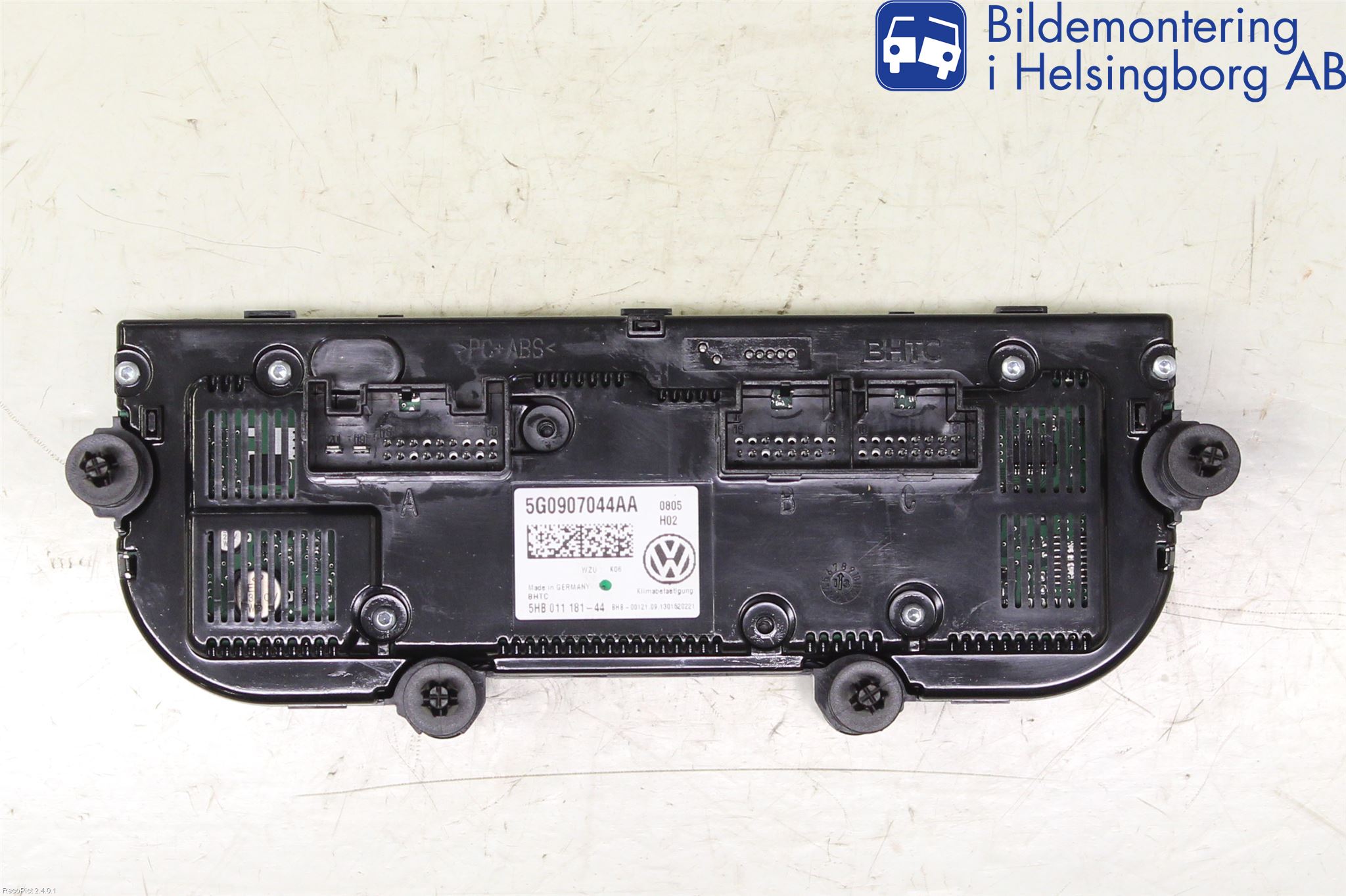 Volkswagen VW GOLF / E-GOLF VII 13-20 Varme Ac Betjening-Display