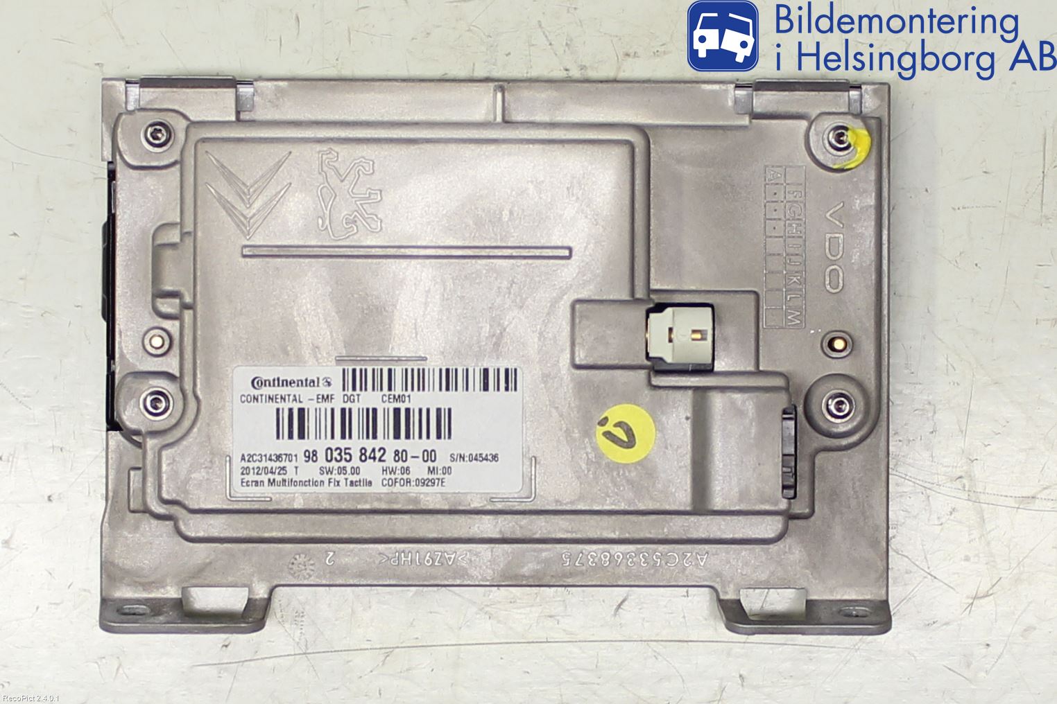 Peugeot 208 12-15 Stereo Radio Øvrig