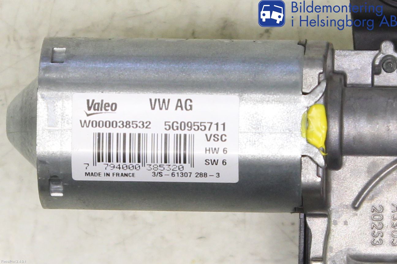 Volkswagen VW GOLF / E-GOLF VII 13-20 Viskermotor Bakluke