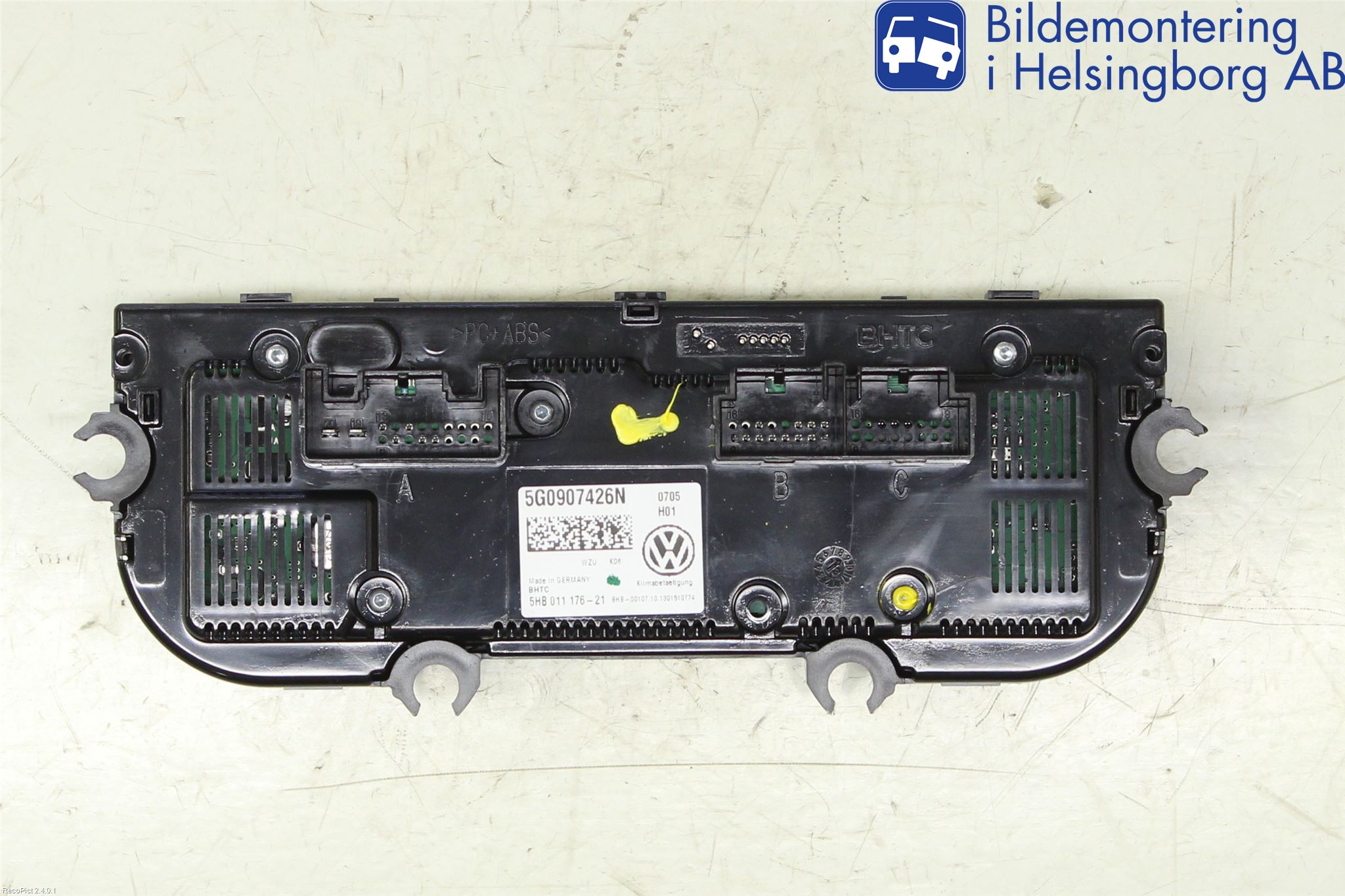 Volkswagen VW GOLF / E-GOLF VII 13-20 Varme Ac Betjening-Display