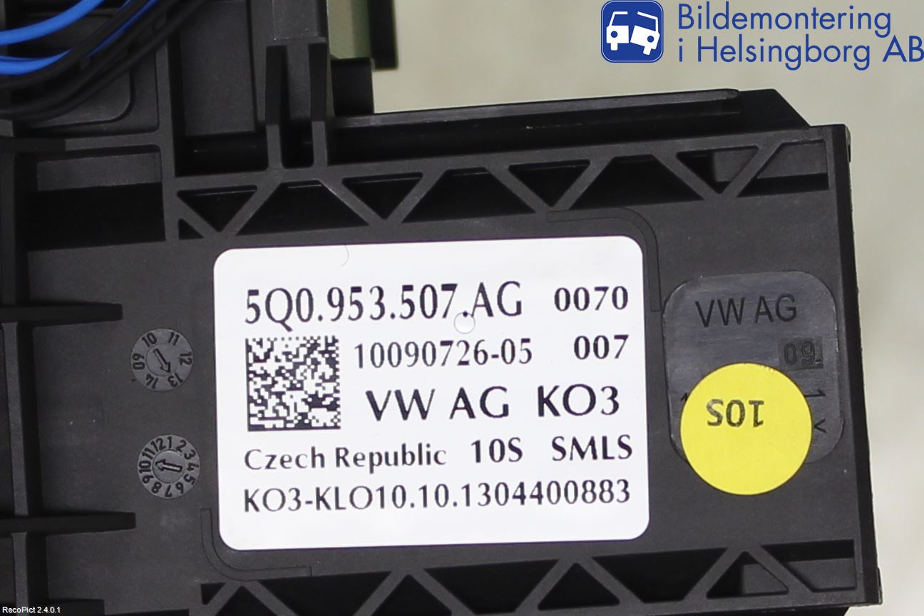 Volkswagen VW GOLF / E-GOLF VII 13-20 Bryter Ratt Kombi H Og V