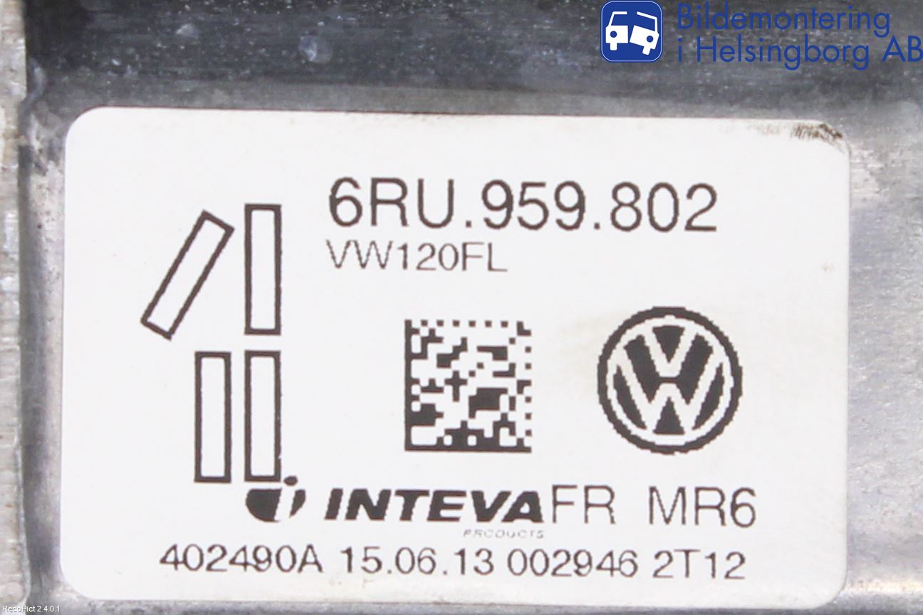 Volkswagen VW UP! / E-UP! Vindusheismotor