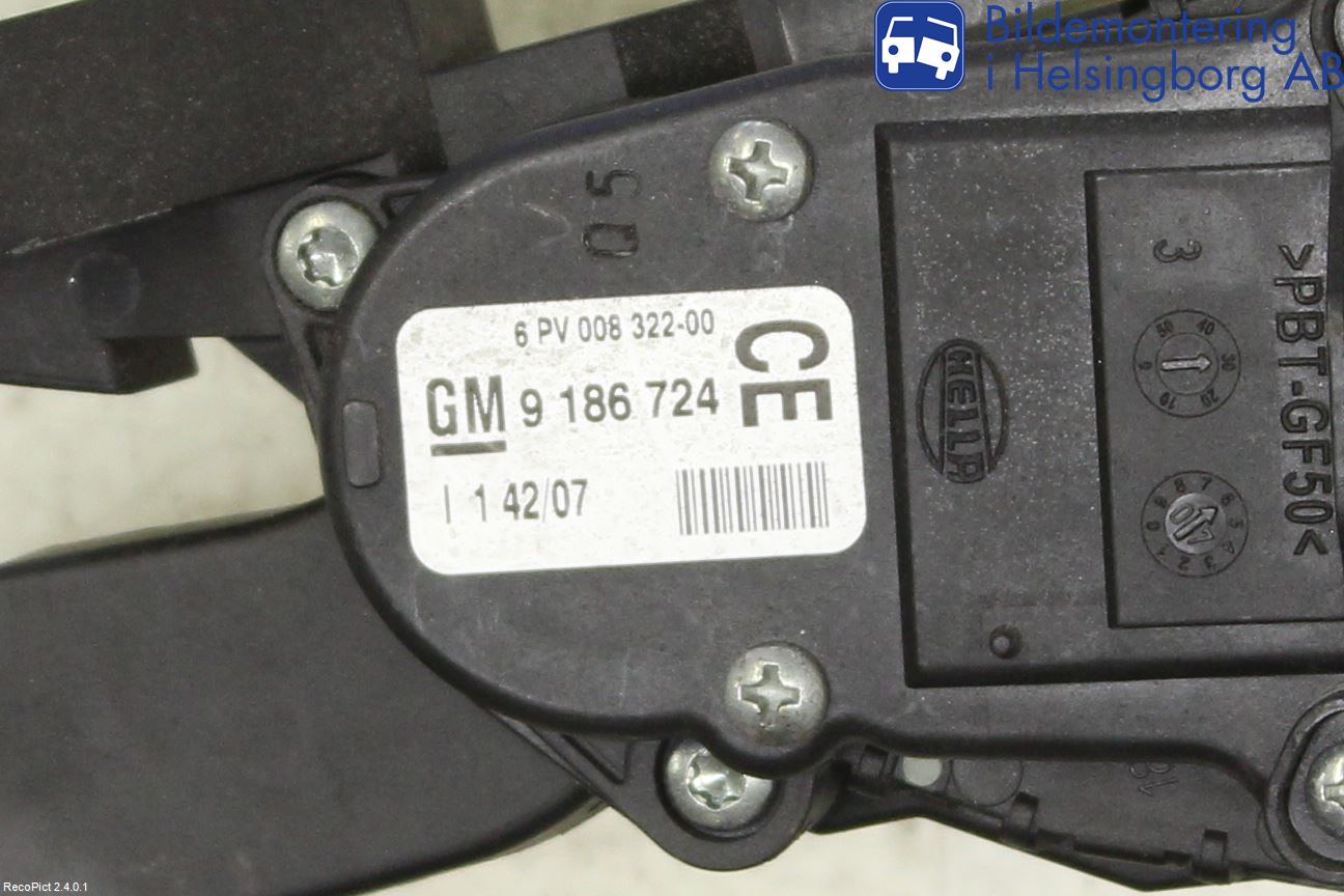 Saab 9-3 VER2/VER3 08-15 Pedal Gas-Brems-Clutch
