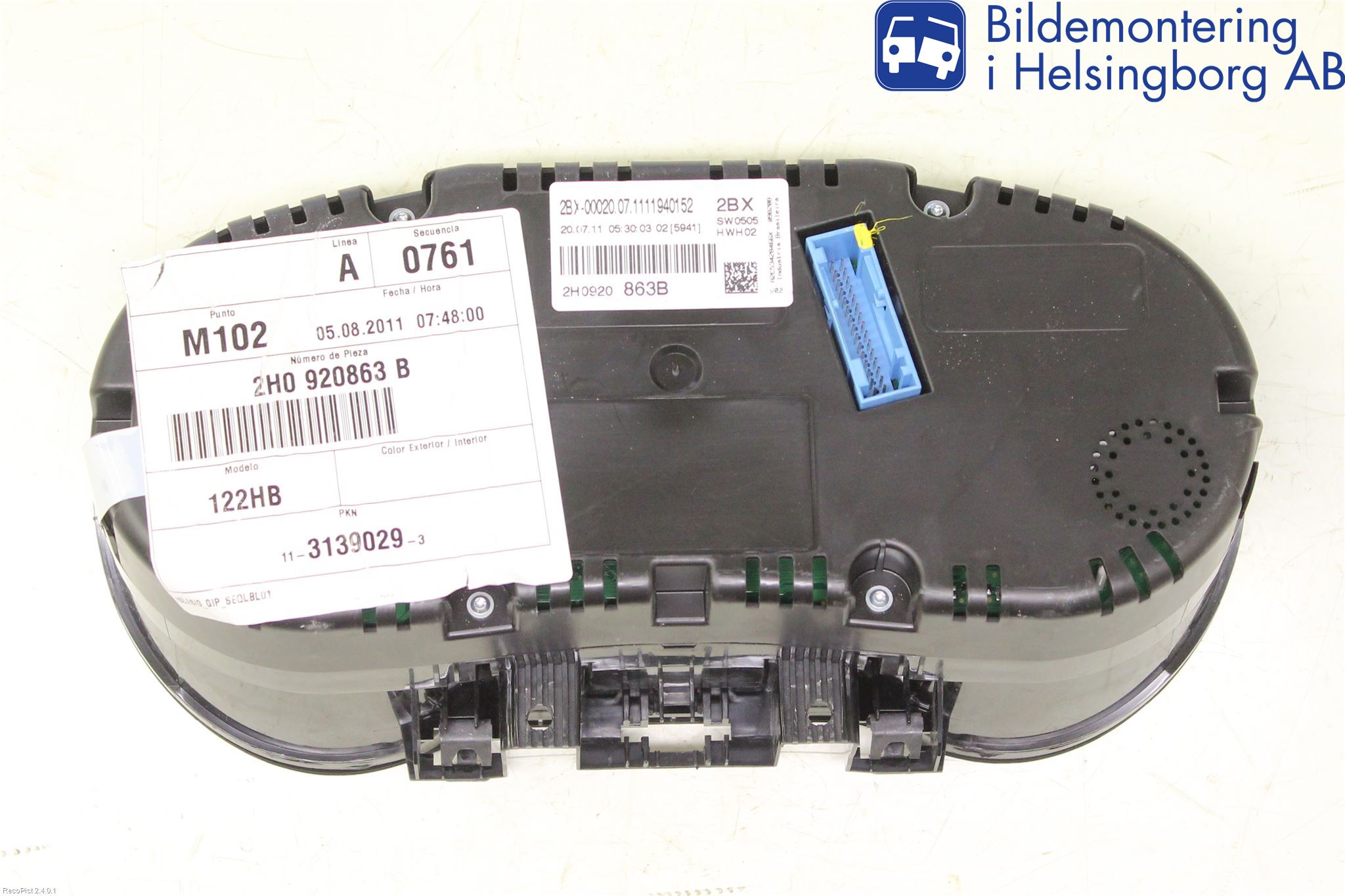 Volkswagen VW AMAROK 2H 10-22 Instr Kombinert