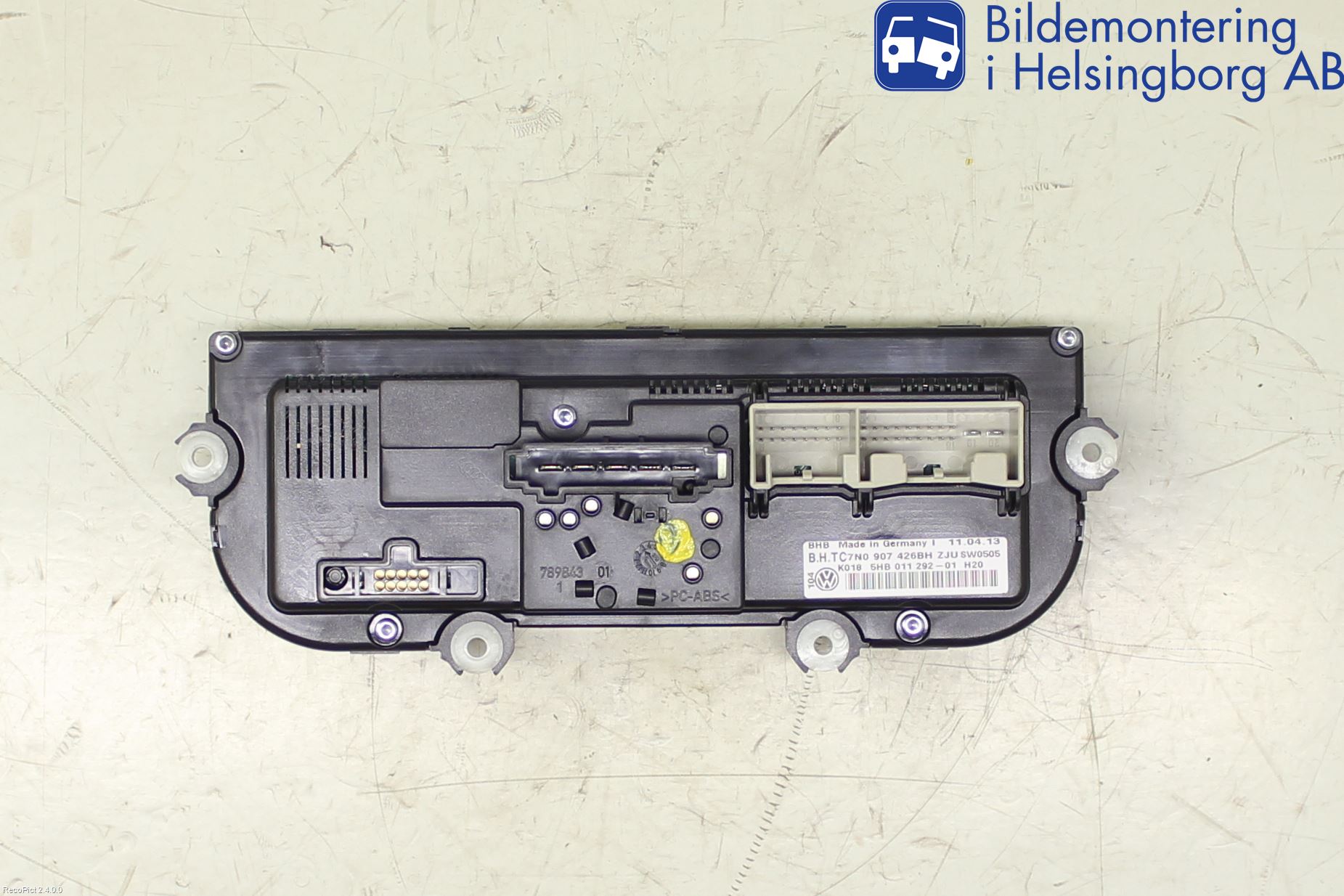 Volkswagen VW CADDY 11-15 Varme Ac Betjening-Display
