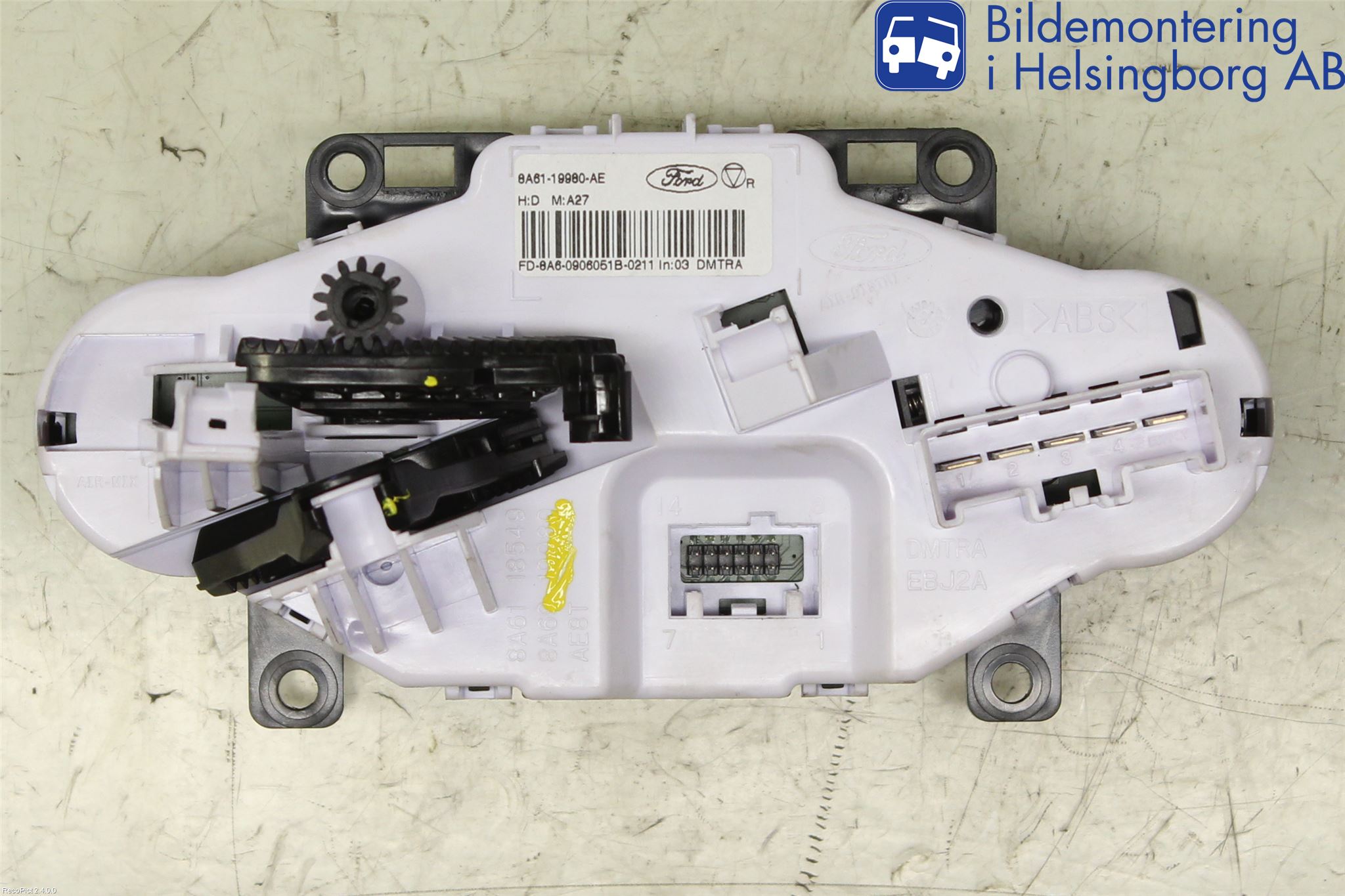 Ford FIESTA 09-12 Varmeapparat Panel(Regulering)