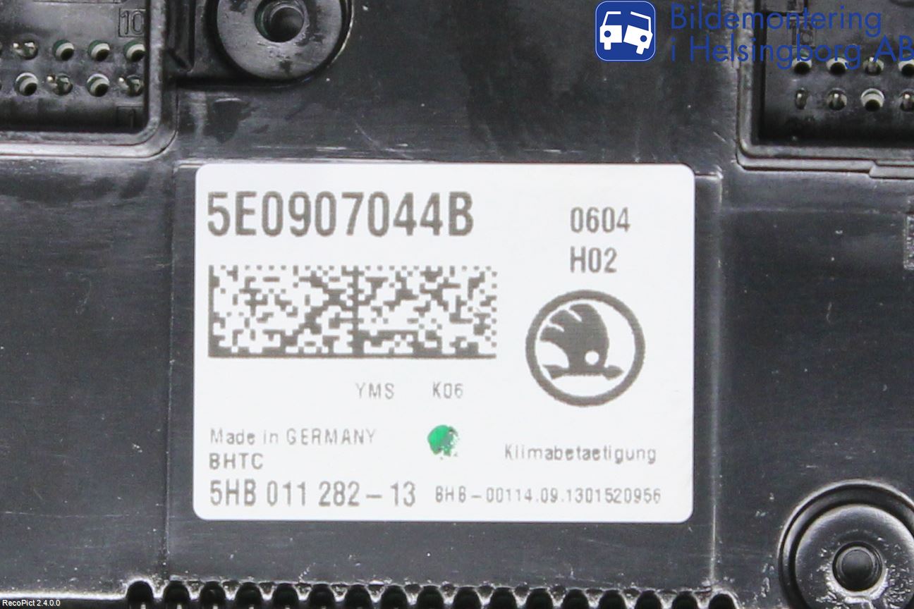 Skoda OCTAVIA (5E) 13-20 Varme Ac Betjening-Display