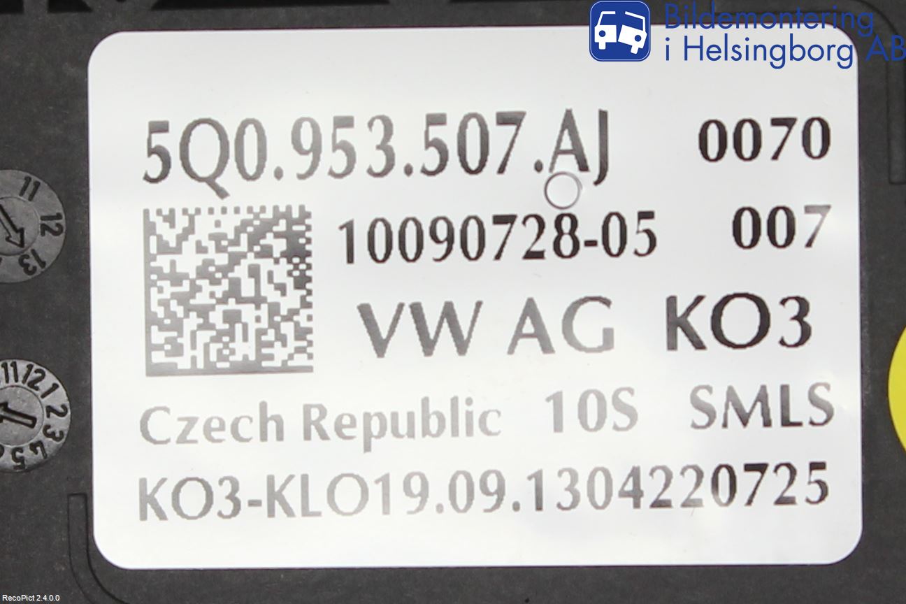 Skoda OCTAVIA (5E) 13-20 Bryter Ratt Kombi H Og V