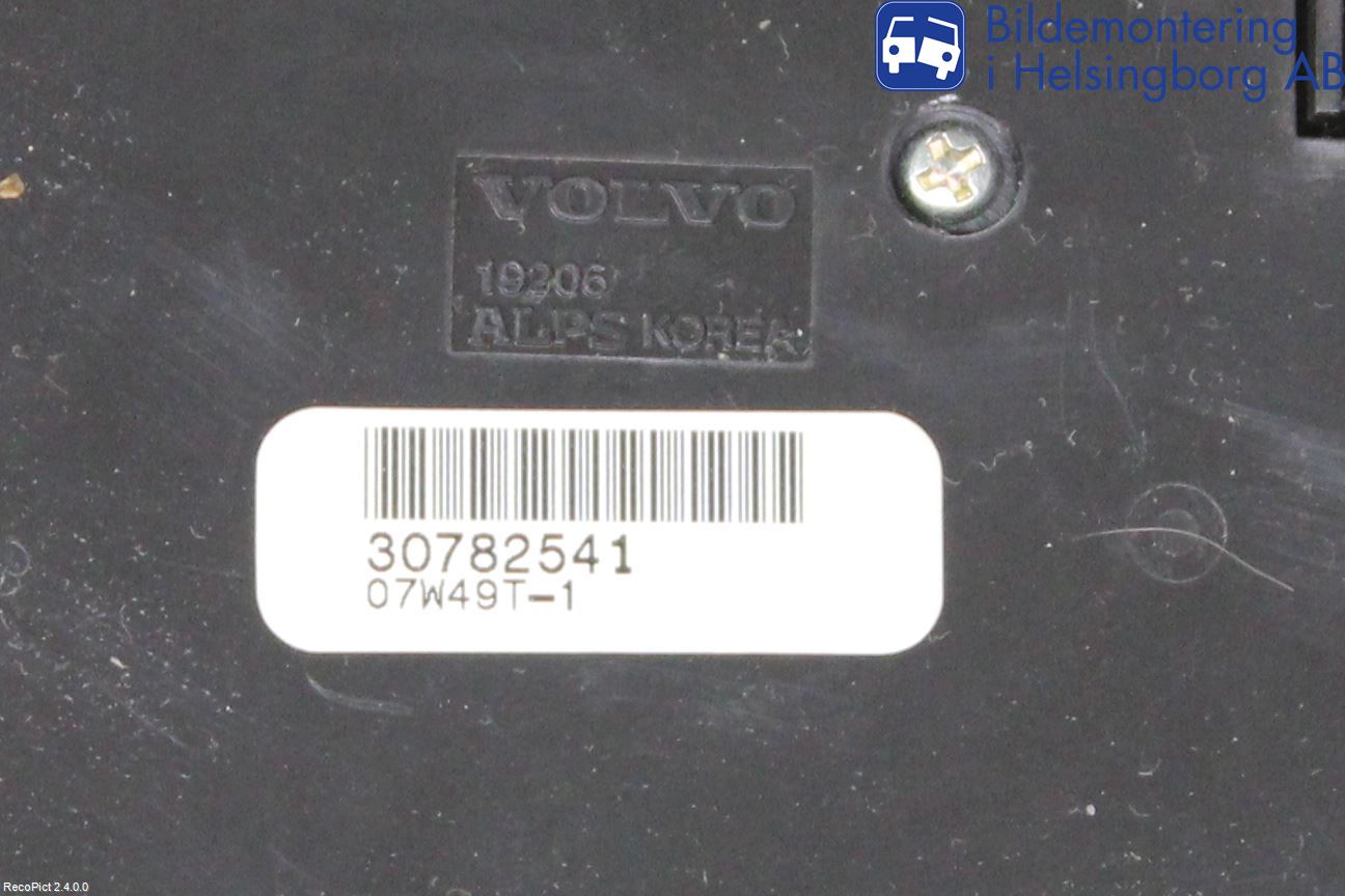 Volvo C30 07-10 Varme Ac Betjening-Display