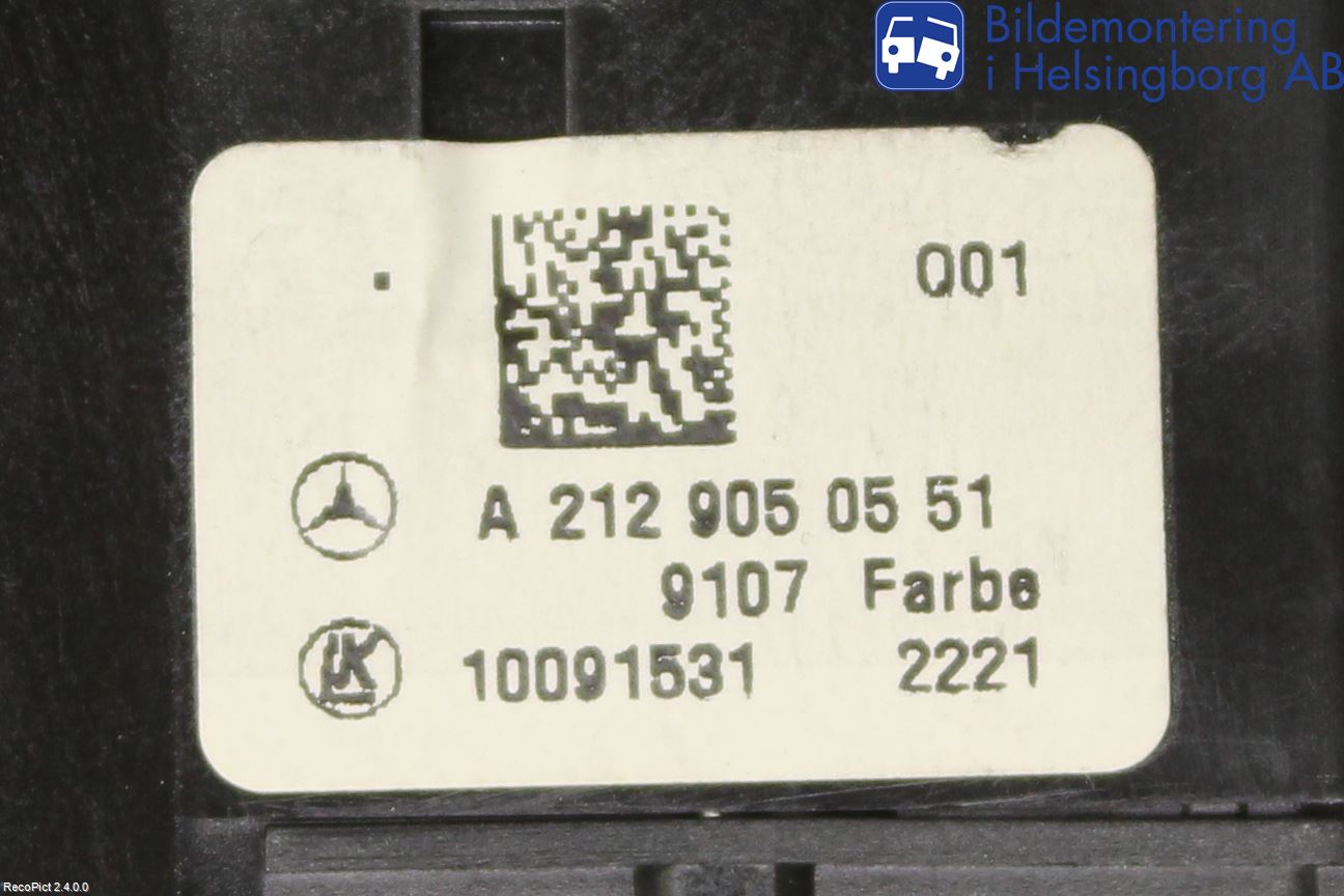 Mercedes-Benz MB C-KLASS (W204) 07-15 Bryter Hovedlys