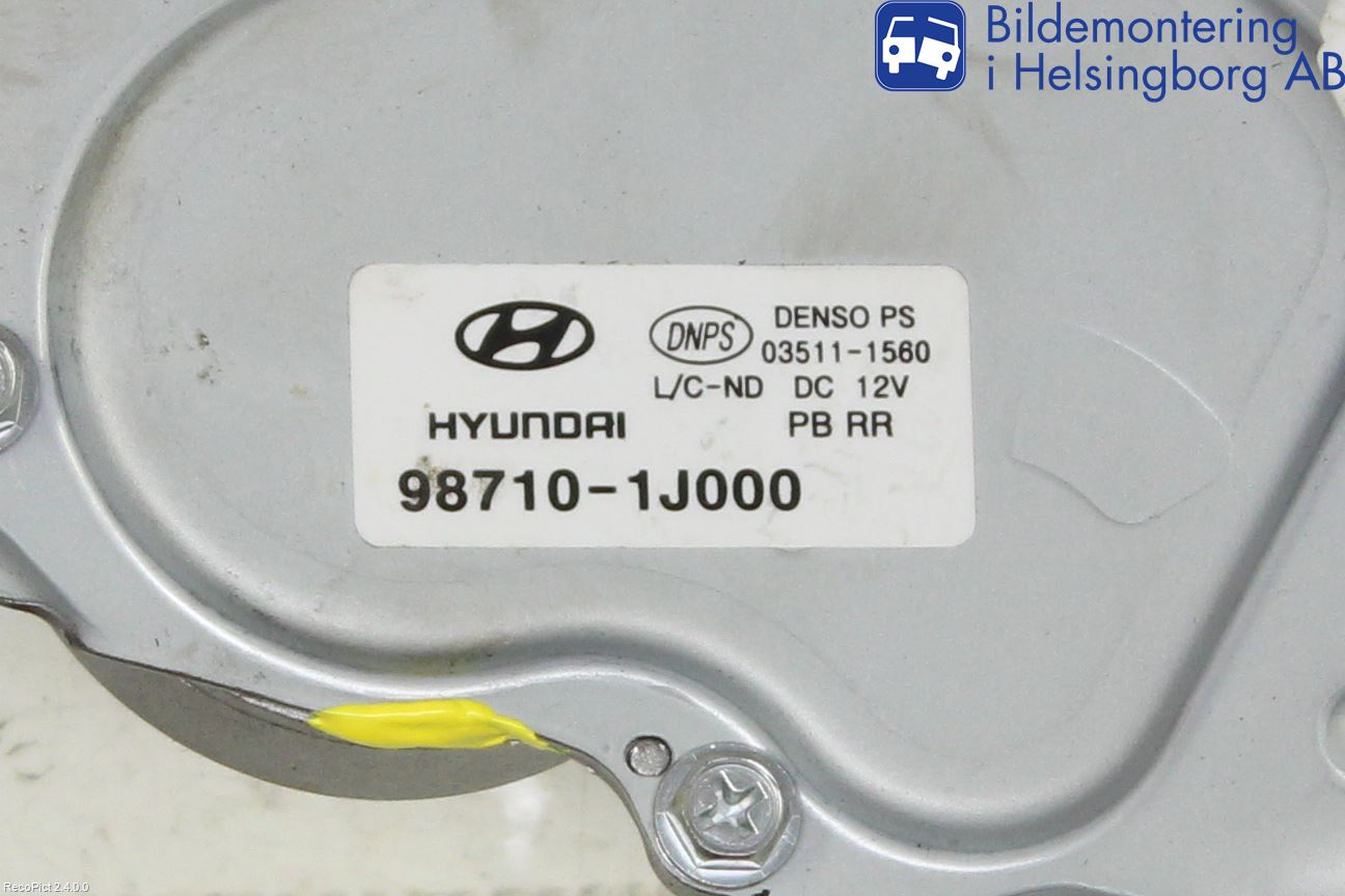 Hyundai i20 PB 09-14 Viskermotor Bakluke