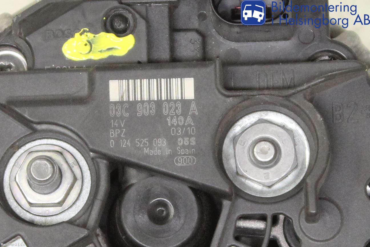 Volkswagen VW GOLF PLUS/CROSS GOLF 04-14 Dynamo