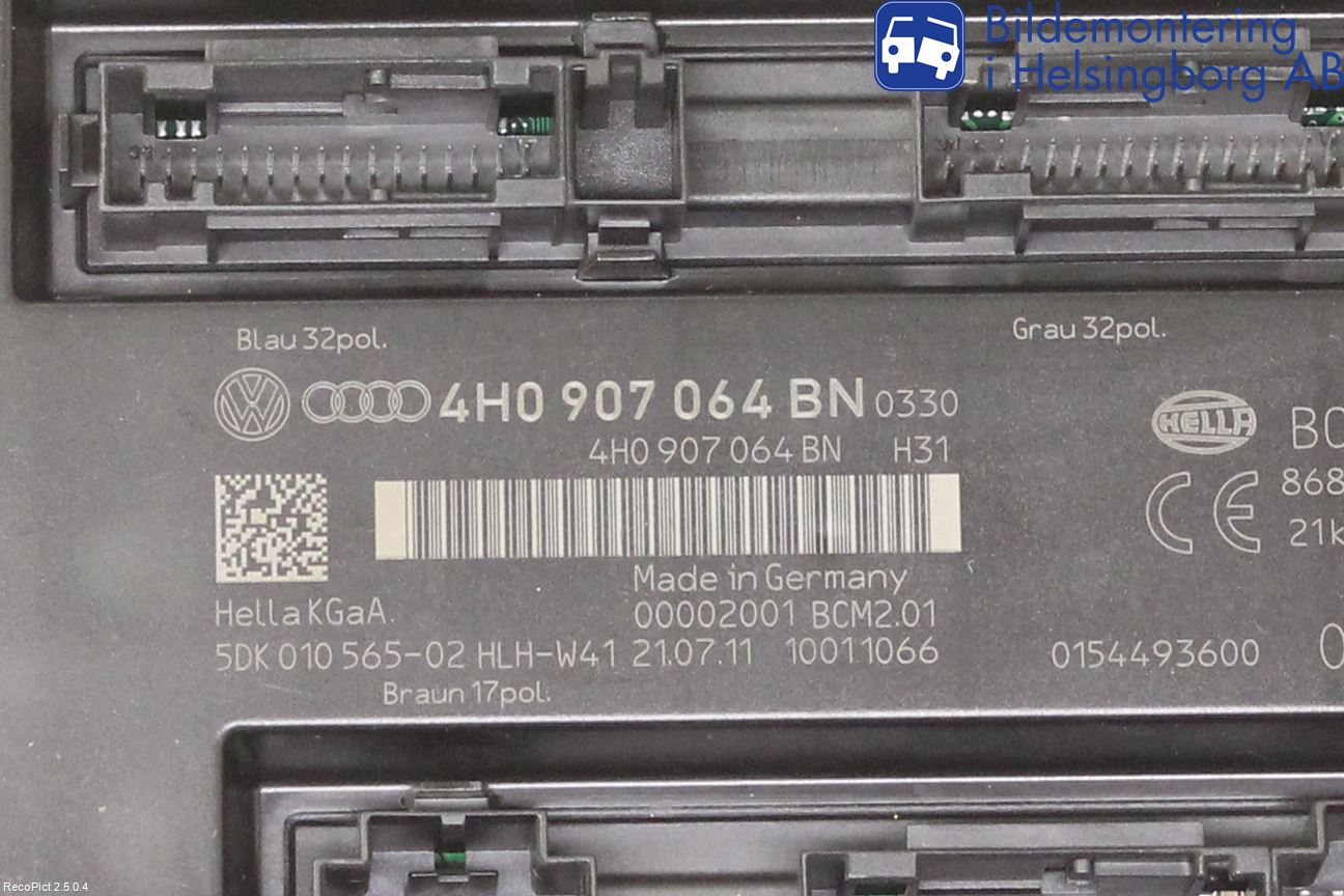 Audi A7/S7 4G 11-17 Styreenhet Klima