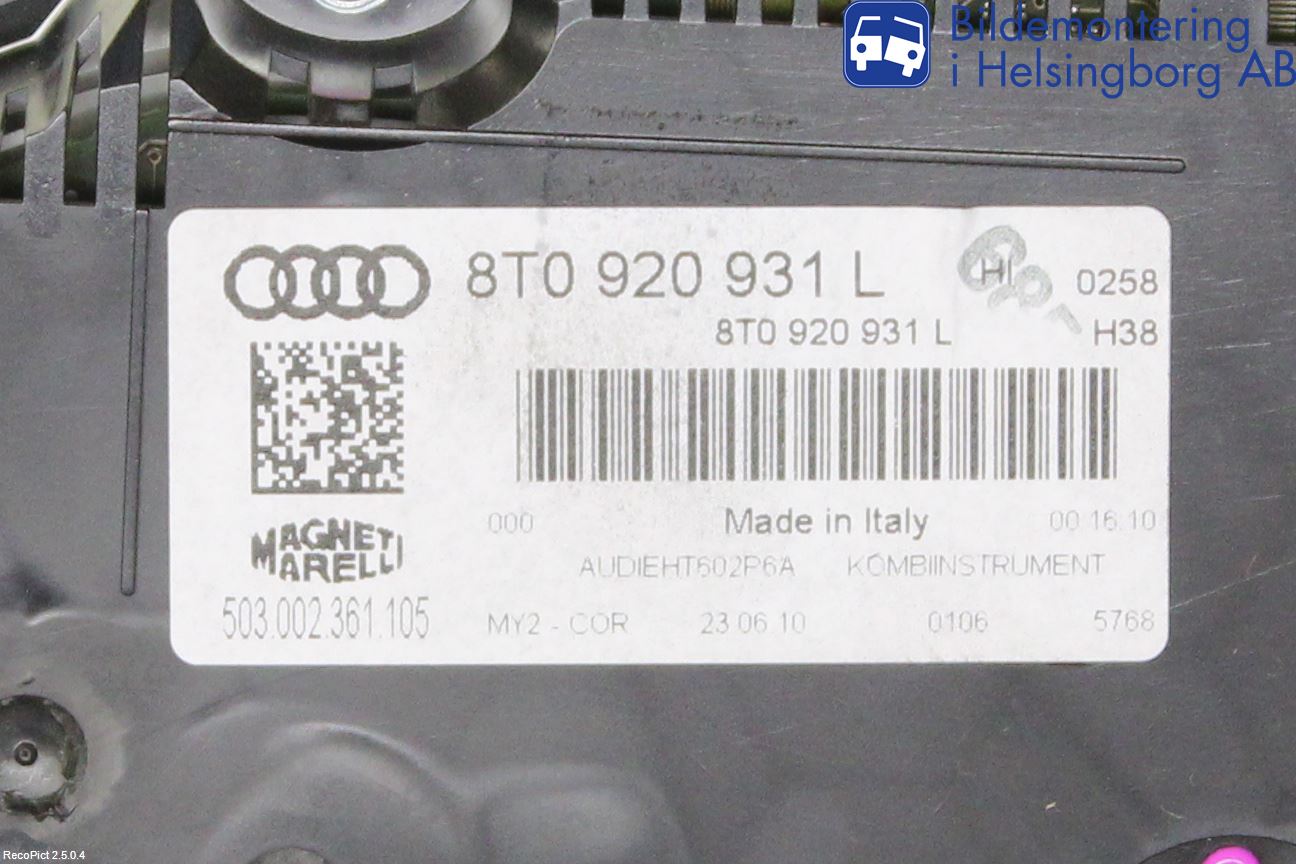 Audi A5 07-16 Instr Kombinert