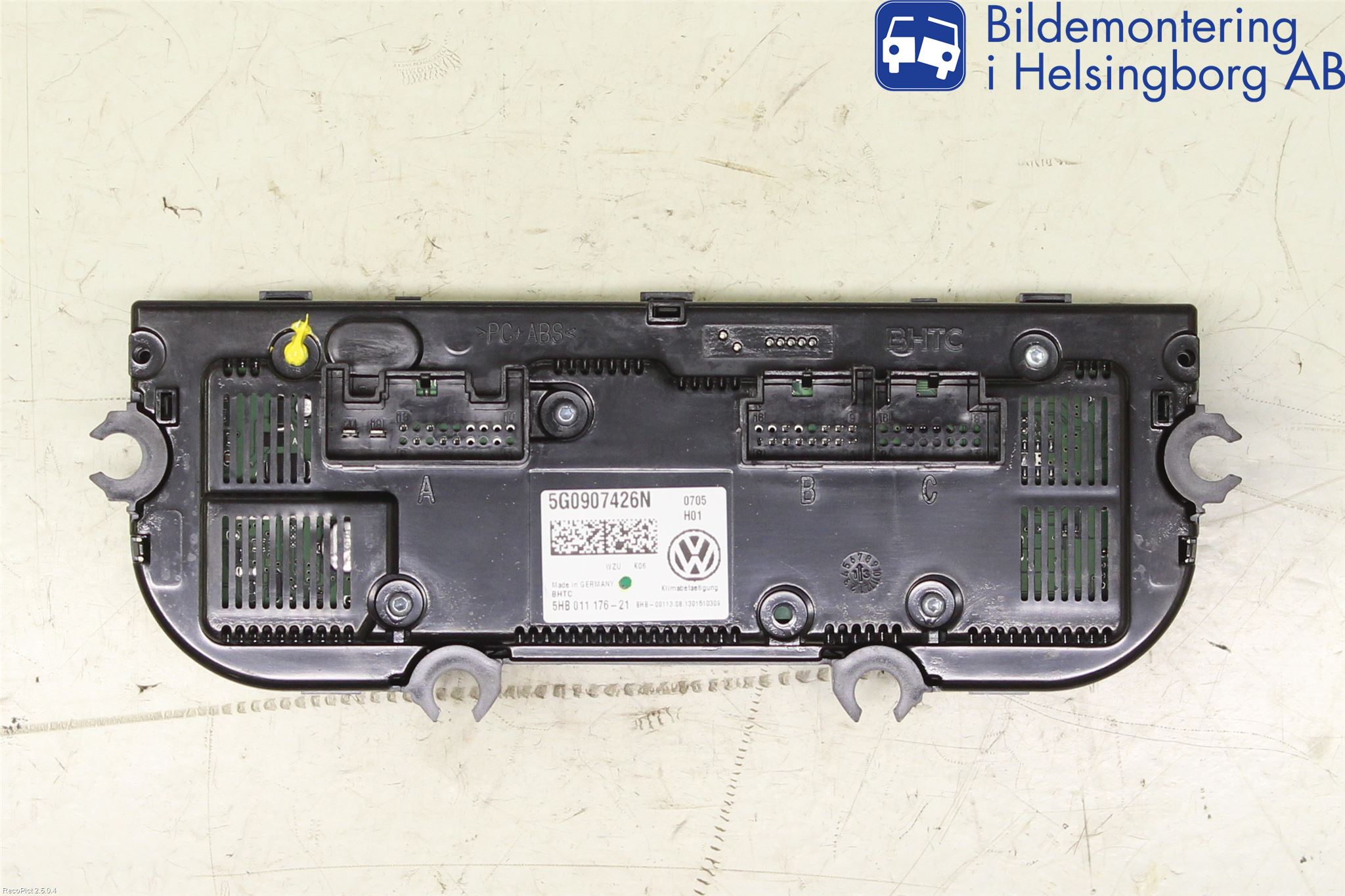 Volkswagen VW GOLF / E-GOLF VII 13-20 Varme Ac Betjening-Display