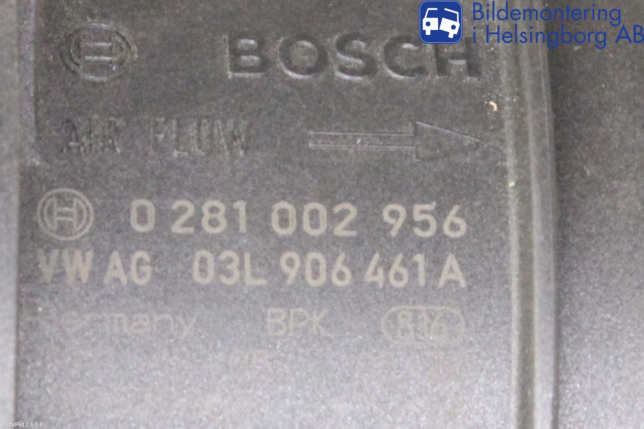 Volkswagen VW PASSAT 11-14 Inns Luftmassemåler