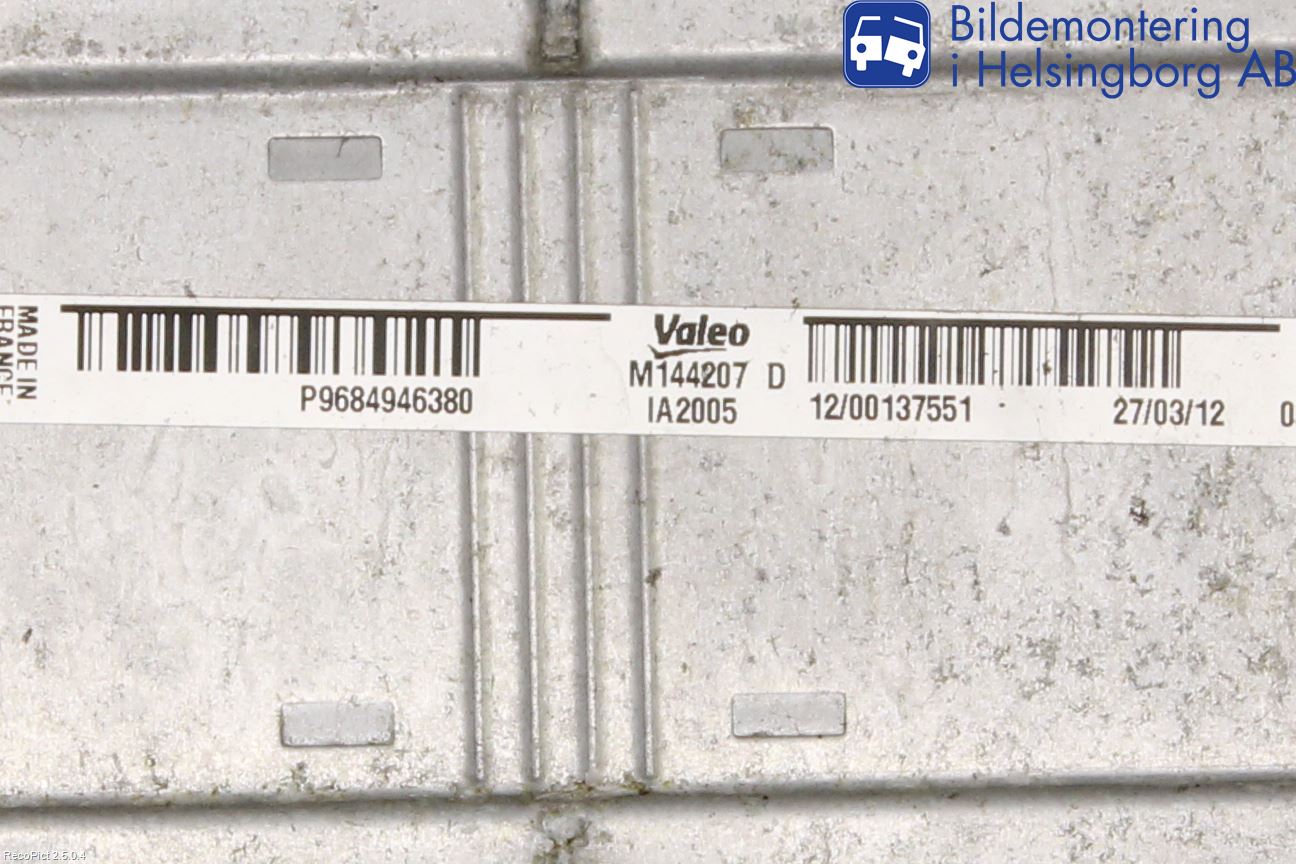 Peugeot 508 11-18 Intercooler Radiator