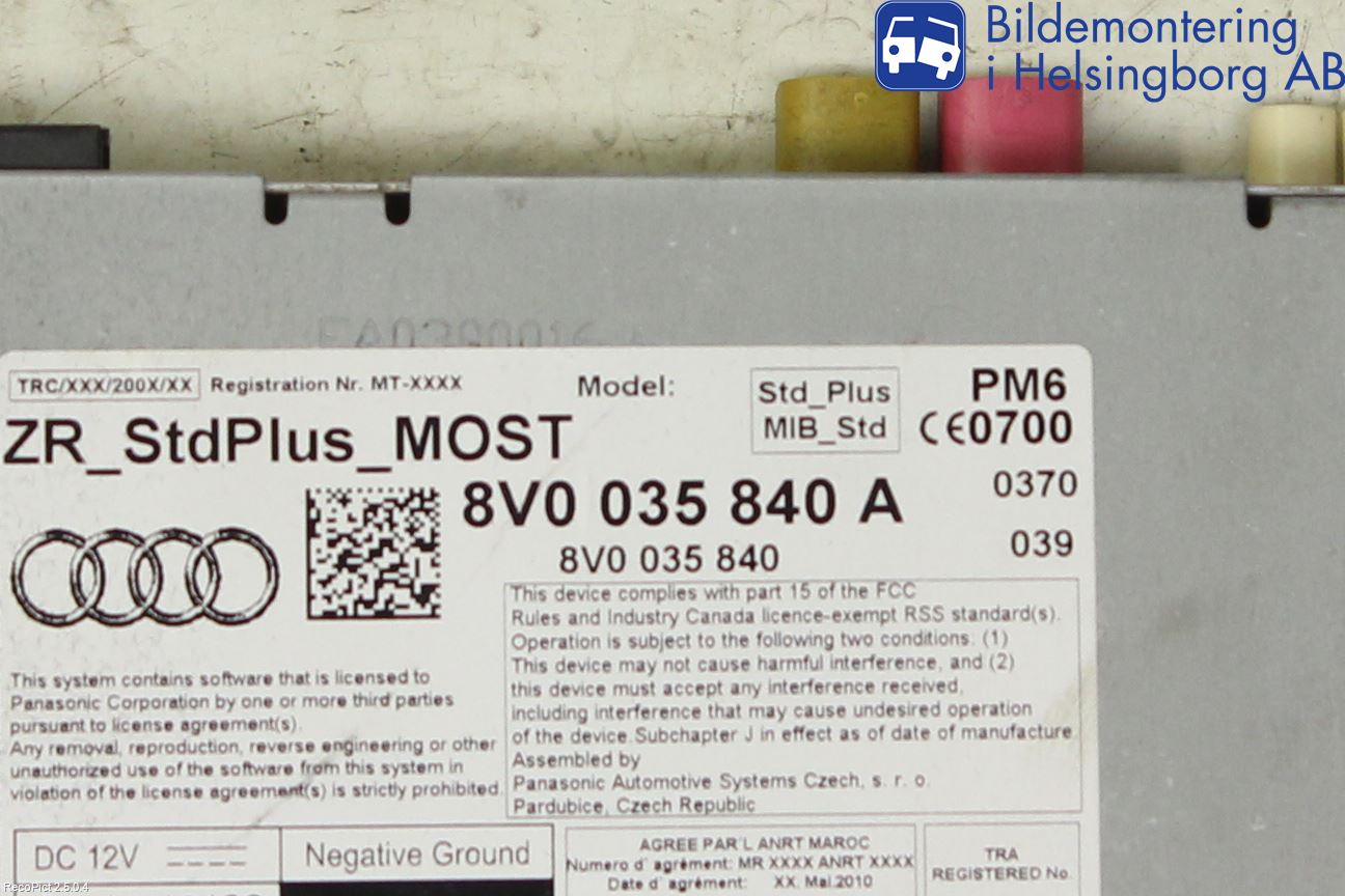 Audi A3/S3 8V 13-20 Stereo Radio Øvrig