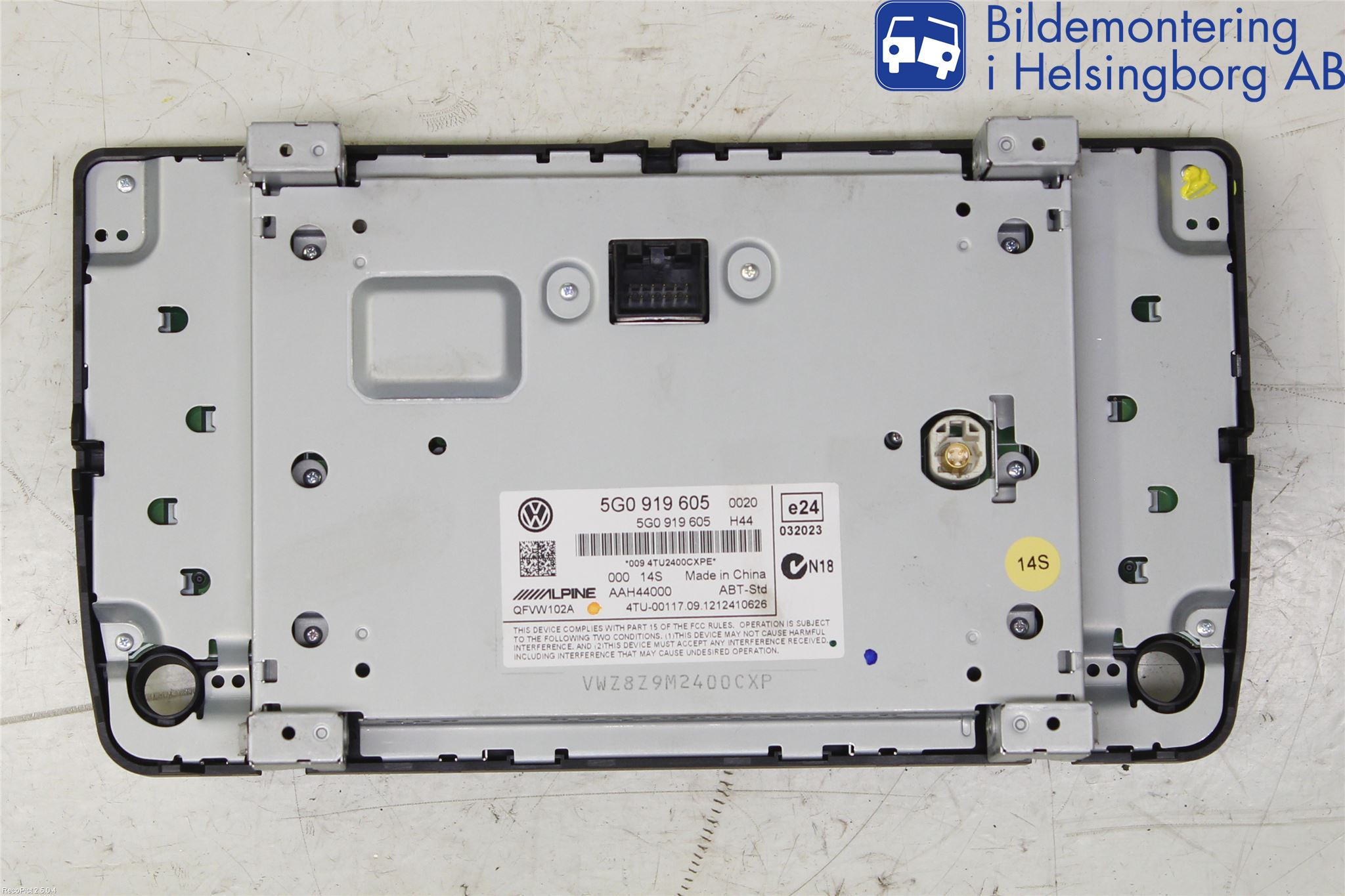 Volkswagen VW GOLF / E-GOLF VII 13-20 Multifunktionsdisplay