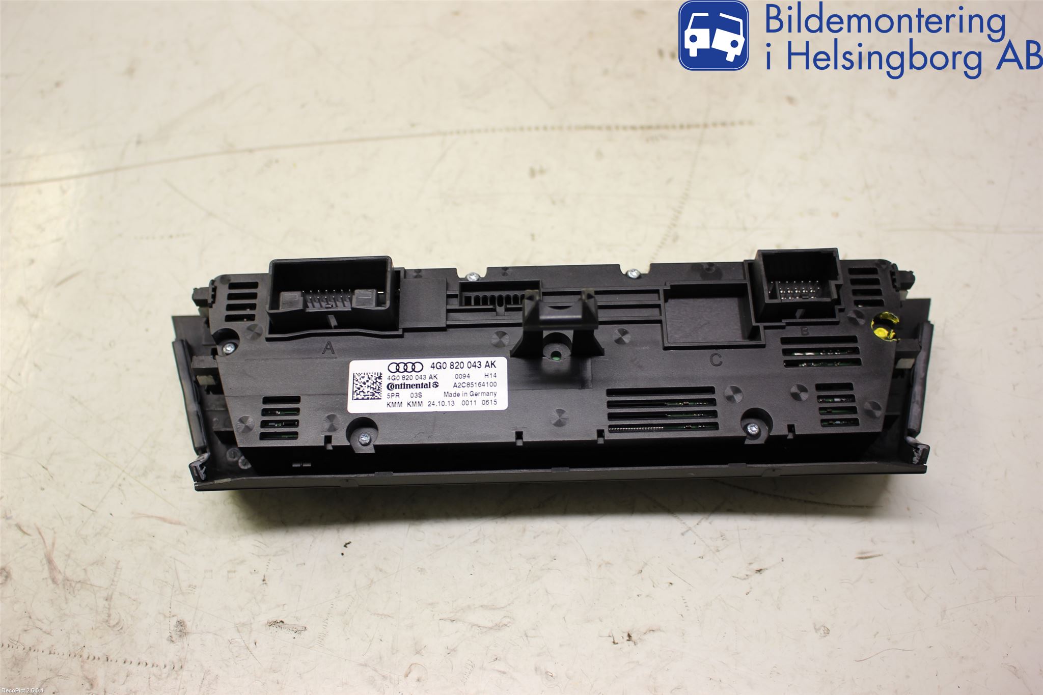 Audi A6/S6 4G 11-18 Varme Ac Betjening-Display