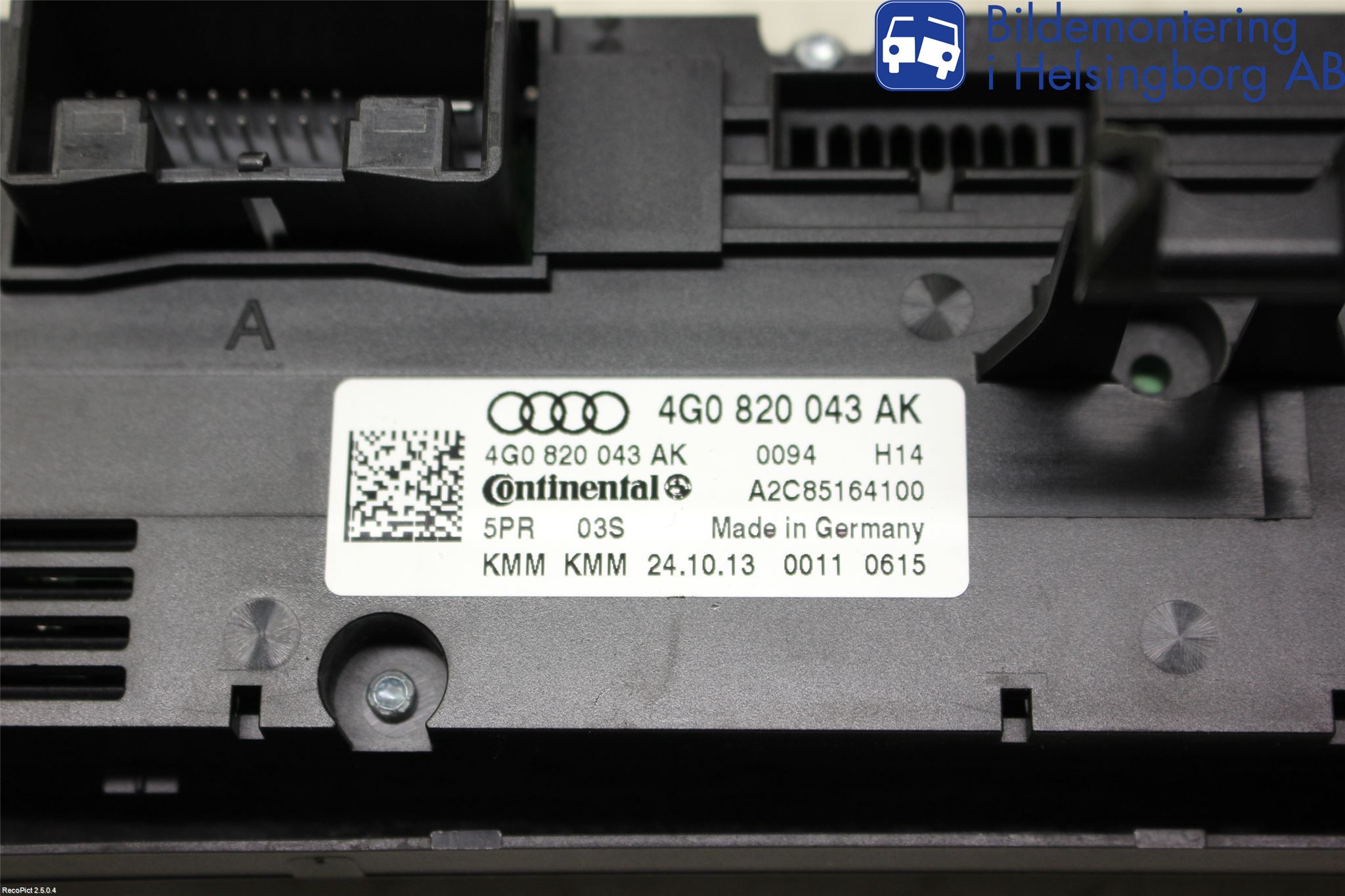 Audi A6/S6 4G 11-18 Varme Ac Betjening-Display
