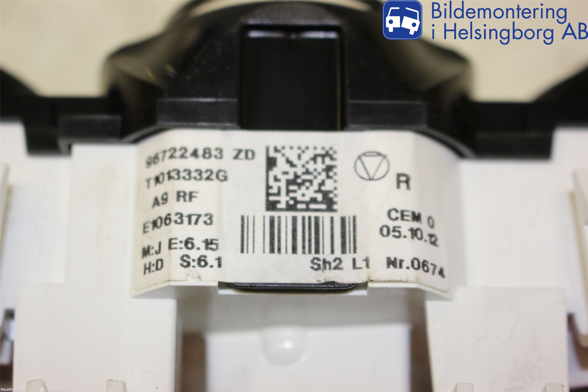 Peugeot 208 12-15 Varmeapparat Panel(Regulering)