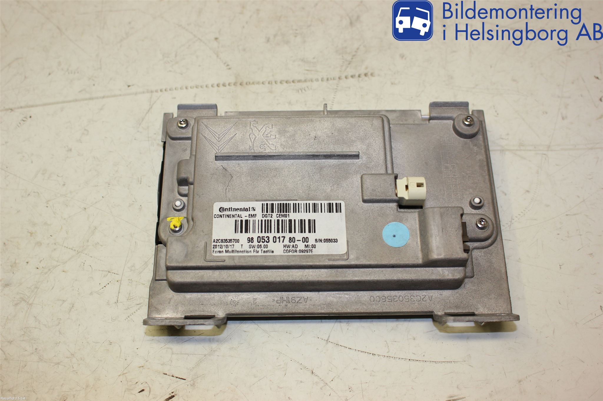 Peugeot 208 12-15 Stereo Radio Øvrig