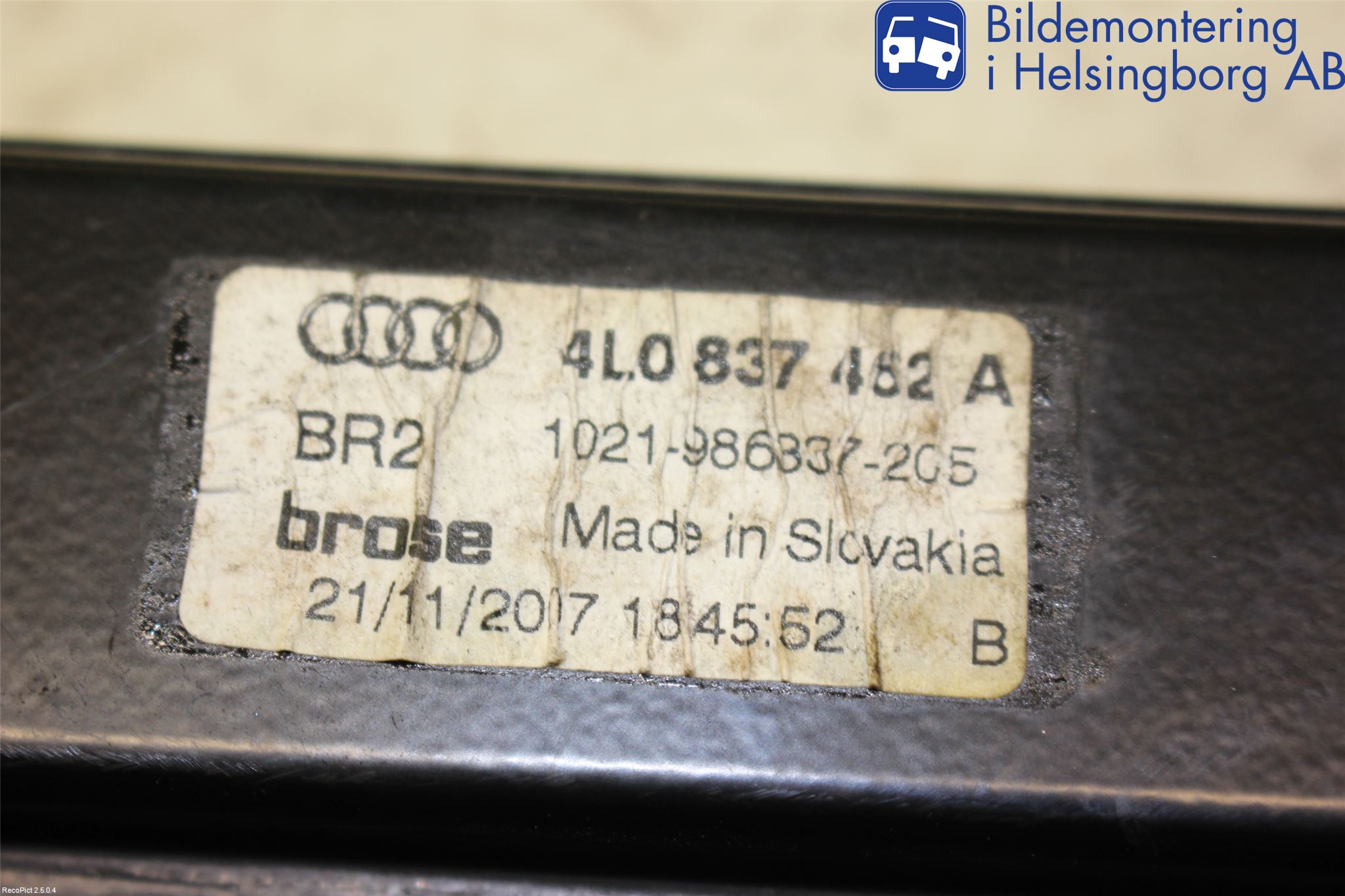 Audi Q7/SQ7 Vindusheis El Komp