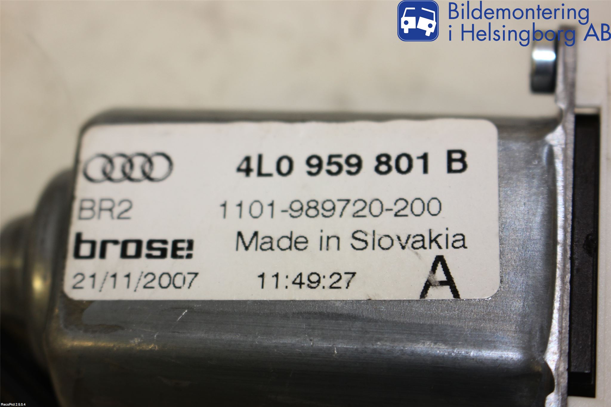 Audi Q7/SQ7 Vindusheis El Komp
