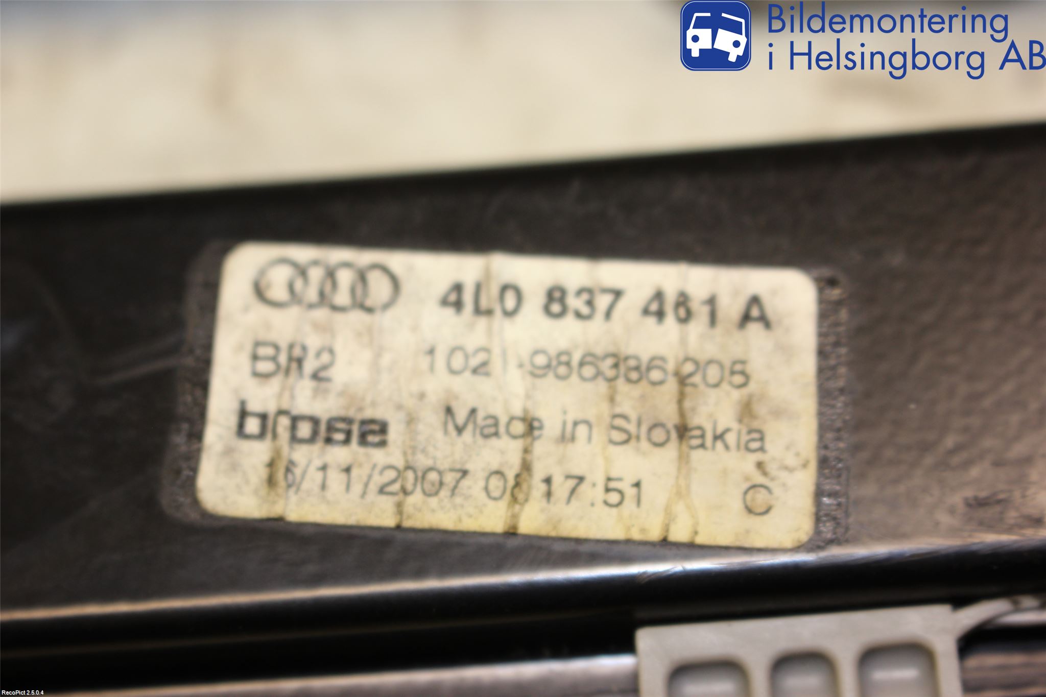 Audi Q7/SQ7 Vindusheis El Komp