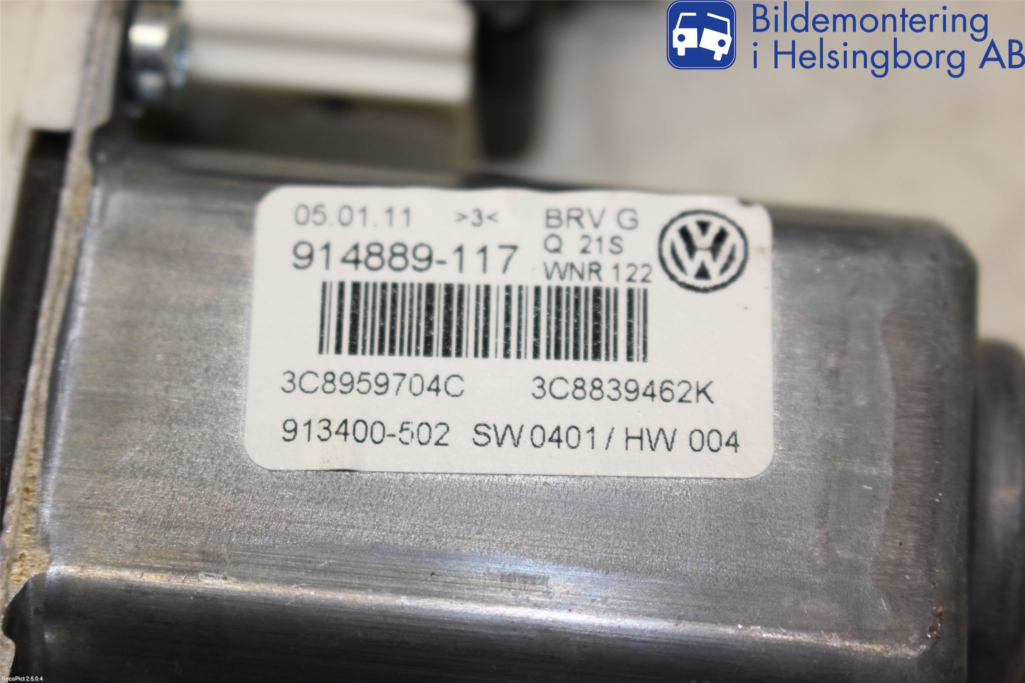 Volkswagen VW PASSAT CC 08-16 Vindusheismotor