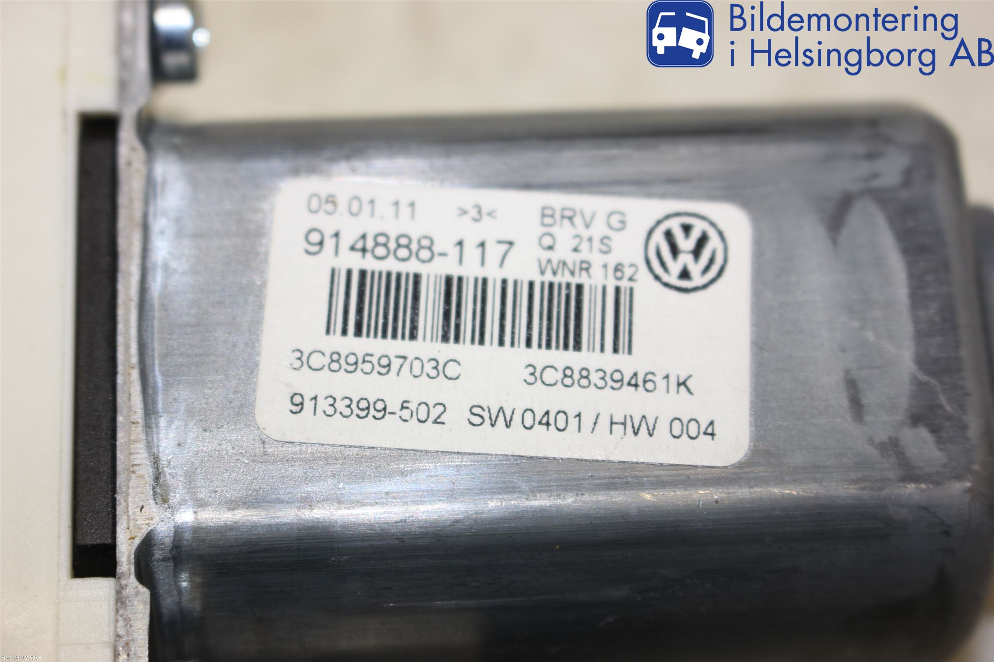 Volkswagen VW PASSAT CC 08-16 Vindusheismotor