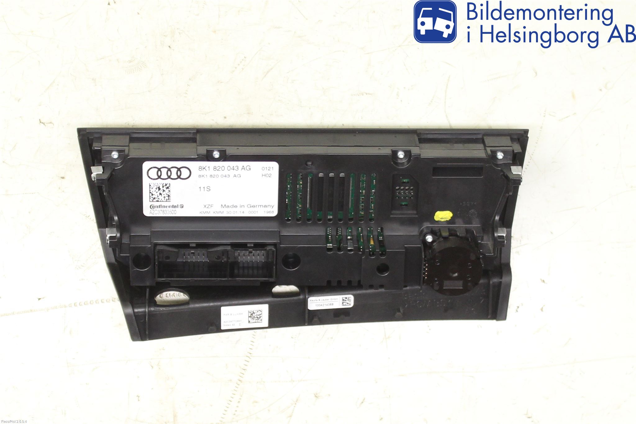 Audi A4 12-15 Varme Ac Betjening-Display