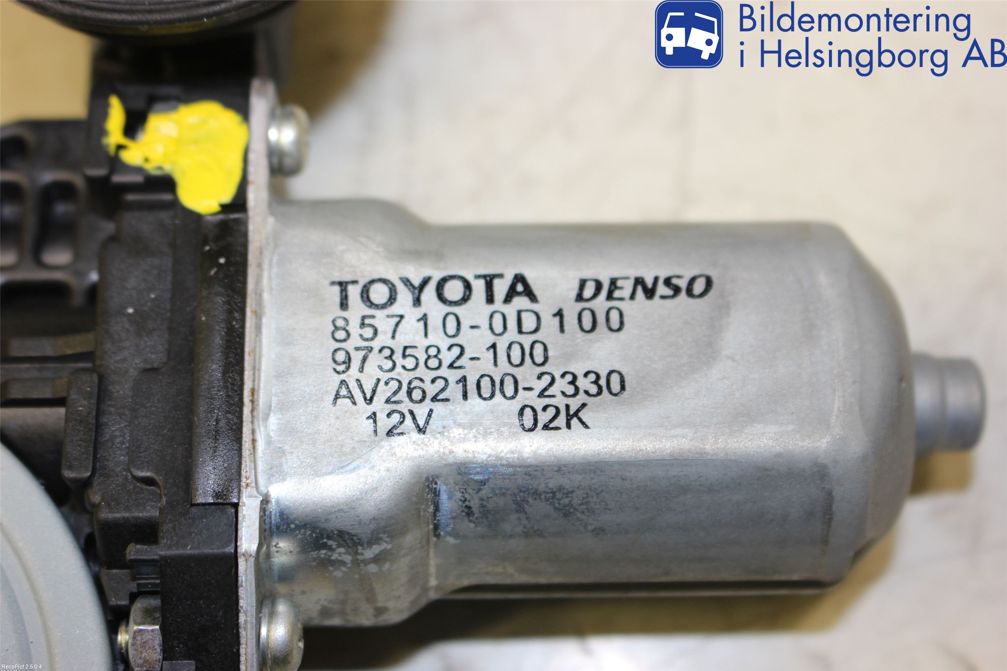 Toyota YARIS XP90 06-11 Vindusheismotor