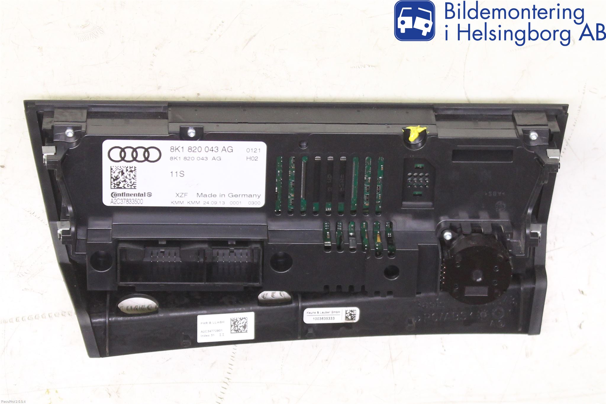 Audi A4 12-15 Varme Ac Betjening-Display