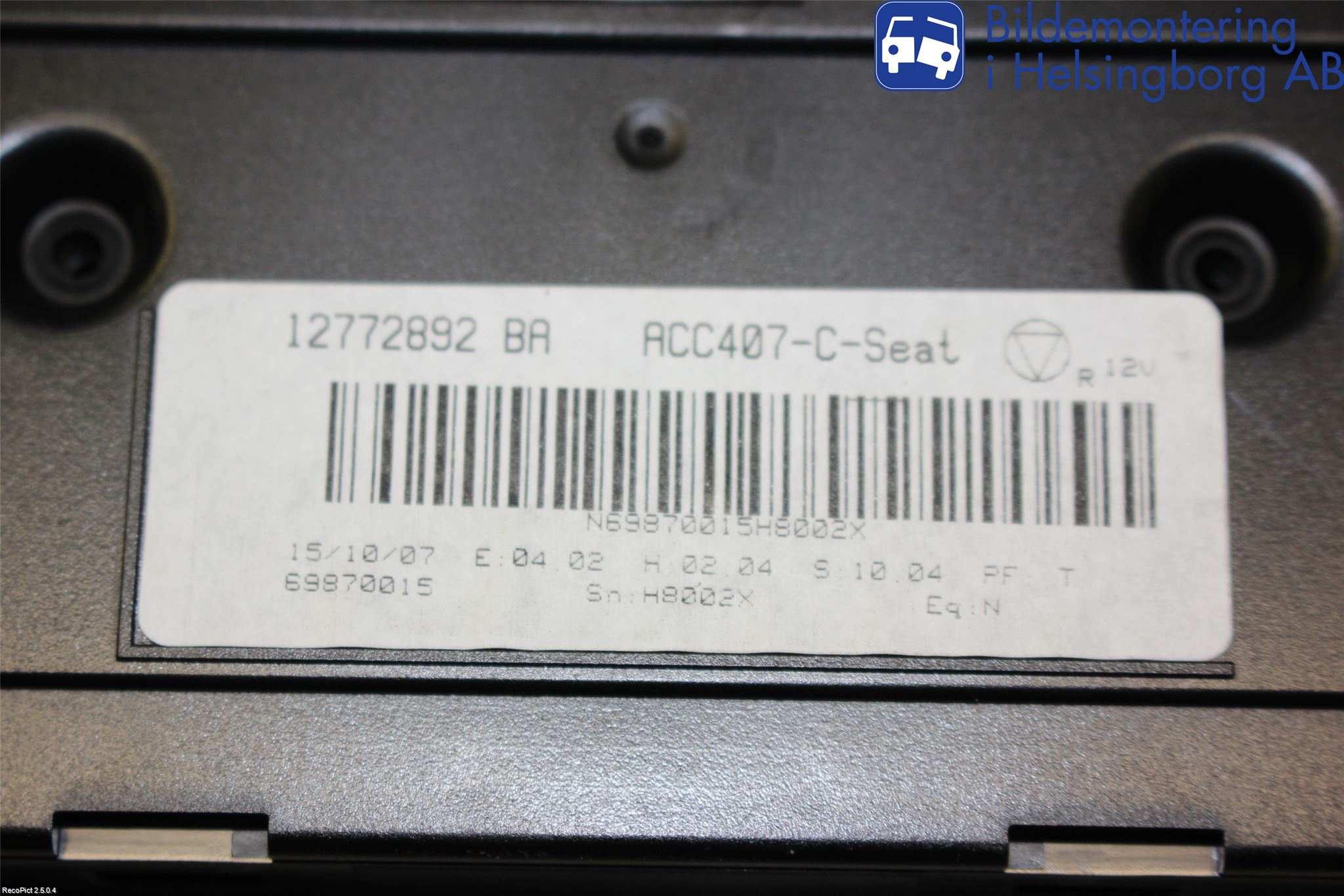 Saab 9-3 VER2/VER3 08-15 Varme Ac Betjening-Display