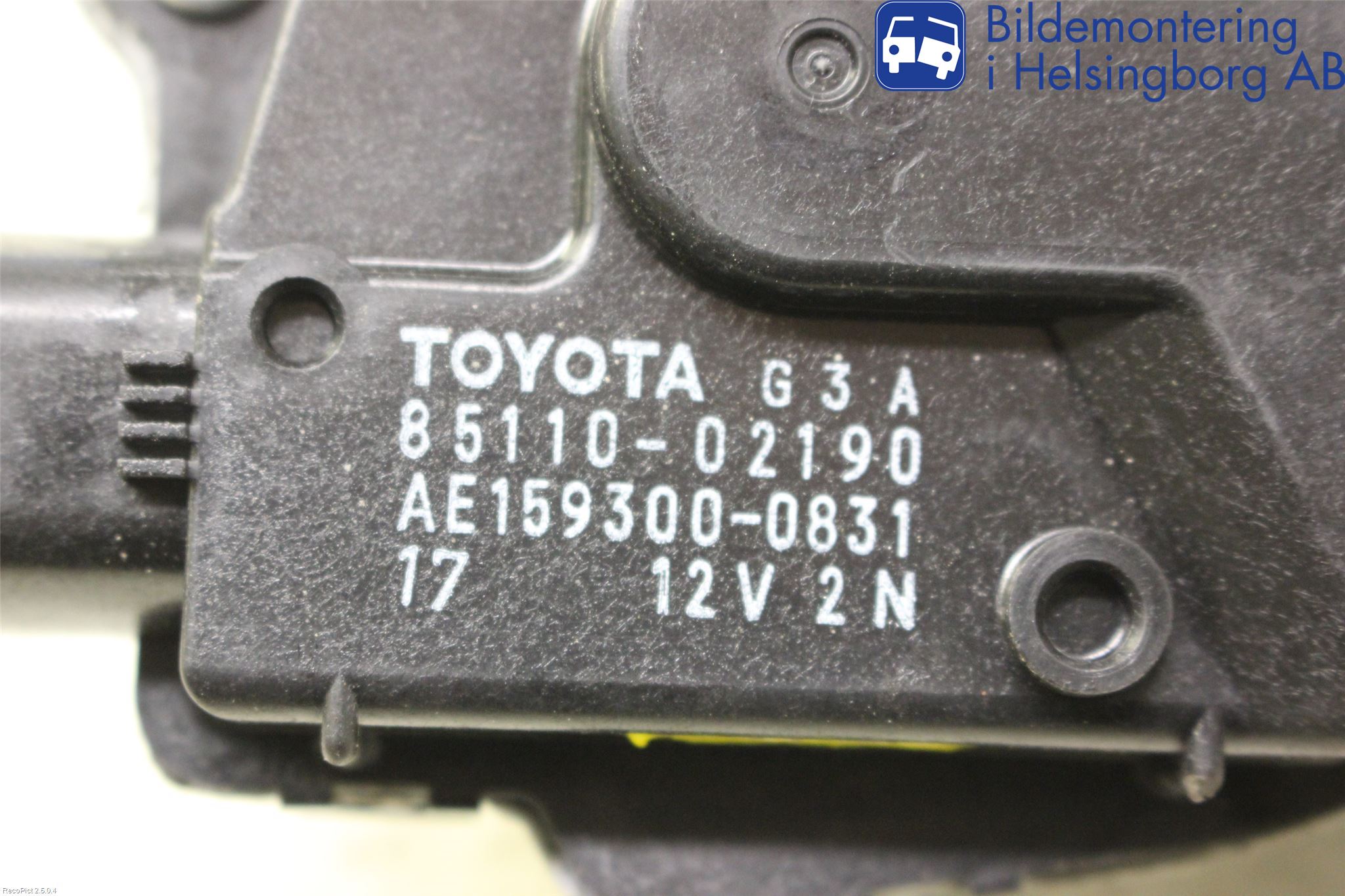 Toyota AURIS 10-12 Viskermotor Frontrute