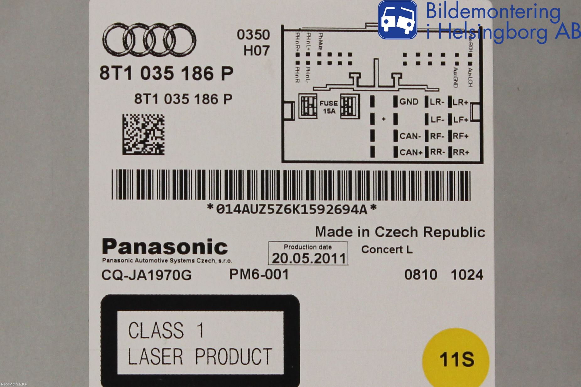 Audi A5 07-16 Stereo Forsterker
