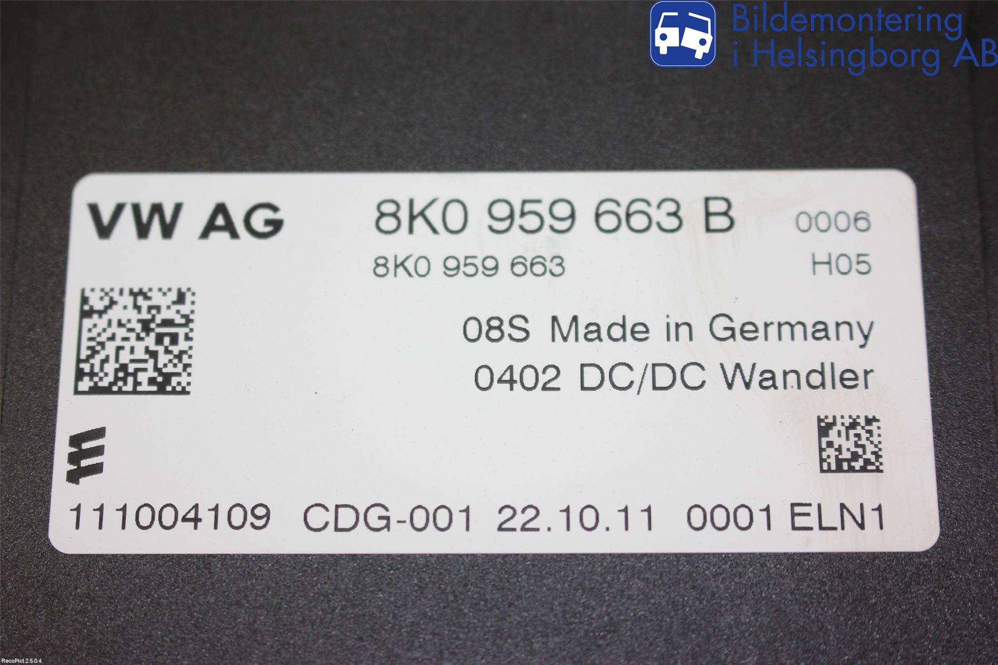 Audi A4/S4 08-11 Styreenhet Øvrig