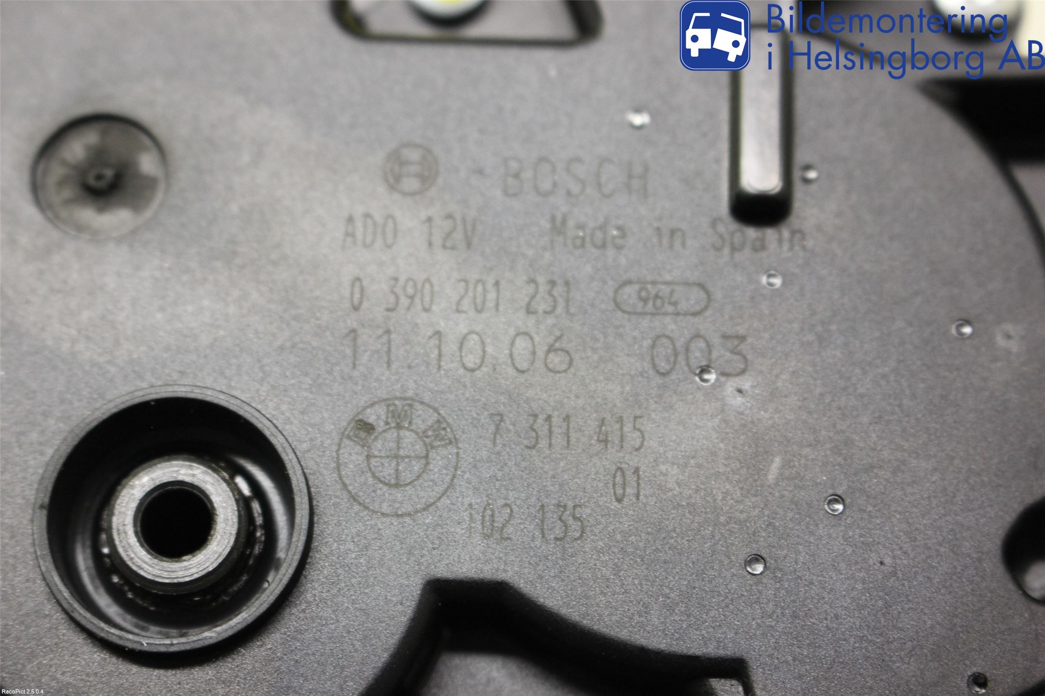 BMW 5 F10/F11/F18 09-17 Viskermotor Bakluke